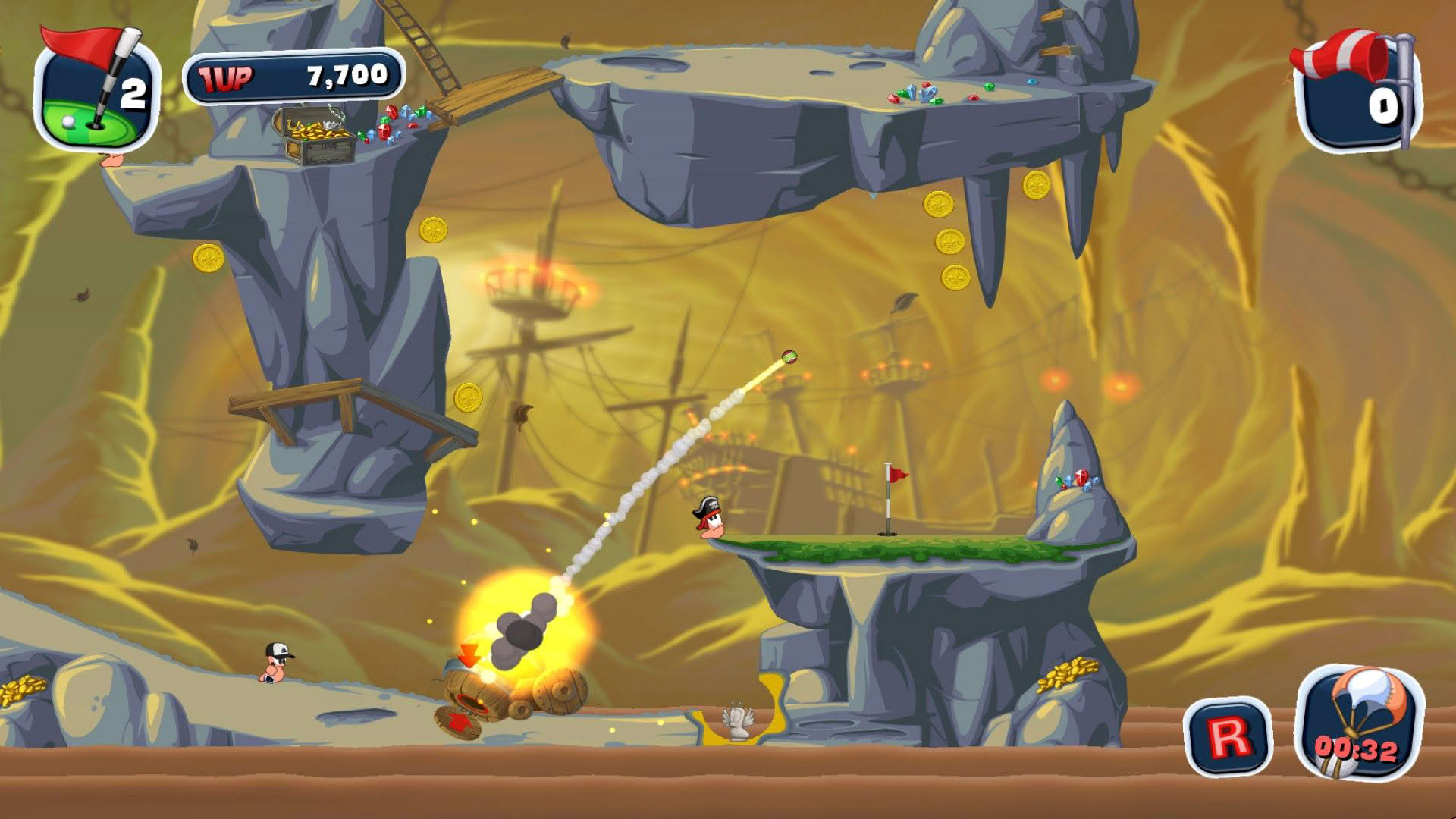 Screenshot for Worms Crazy Golf