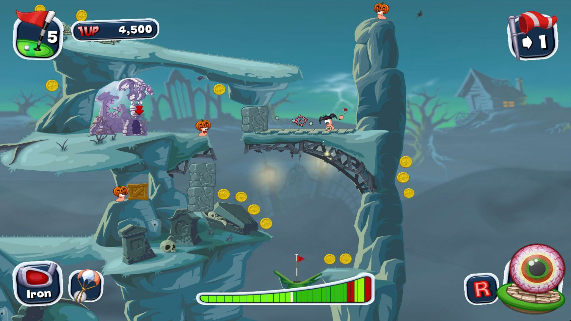 Screenshot for Worms Crazy Golf