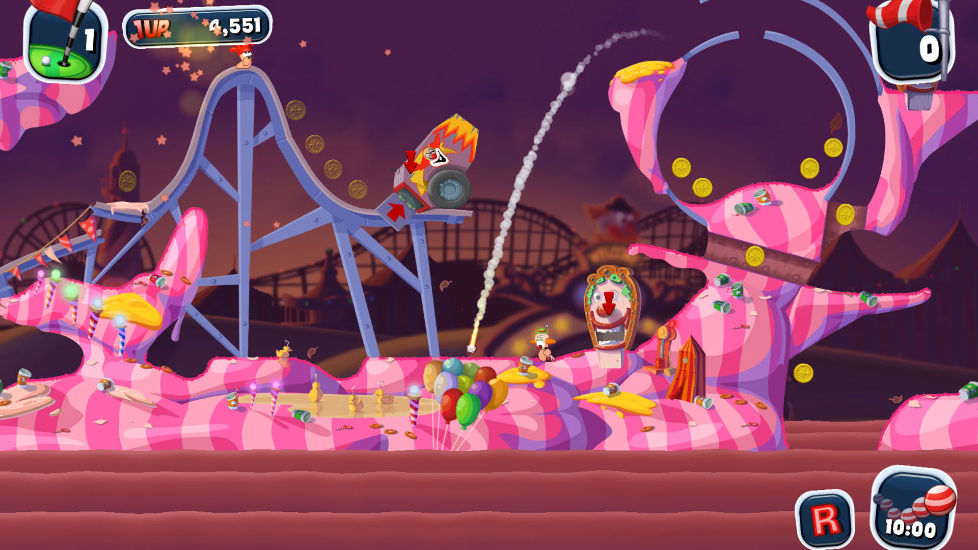 Screenshot for Worms Crazy Golf