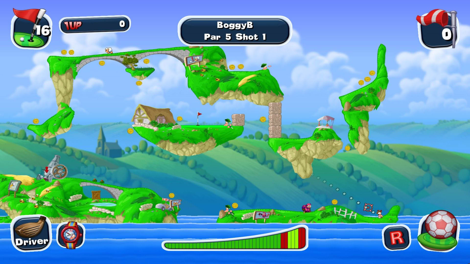 Screenshot for Worms Crazy Golf