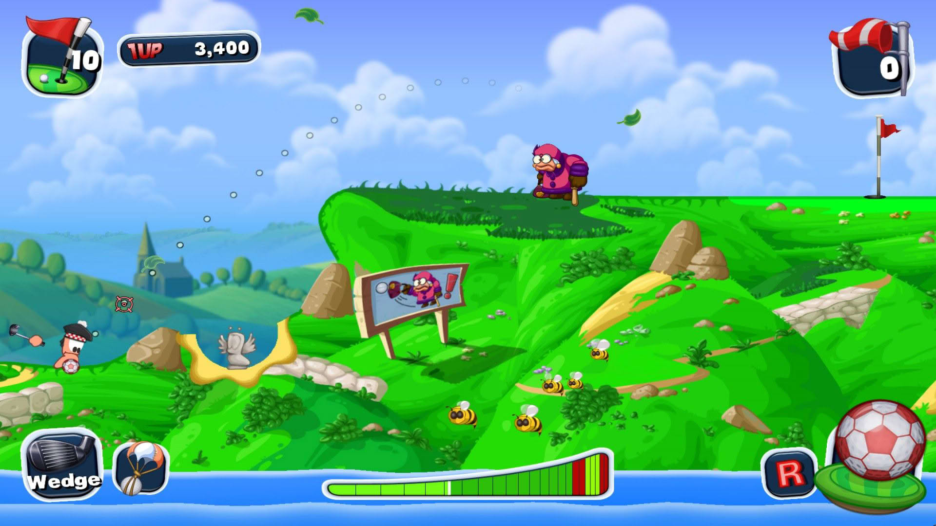 Screenshot for Worms Crazy Golf