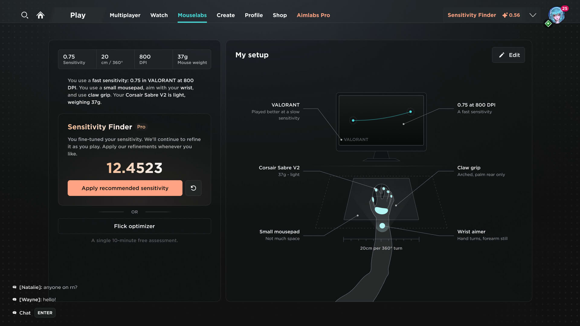 Screenshot for Aimlabs