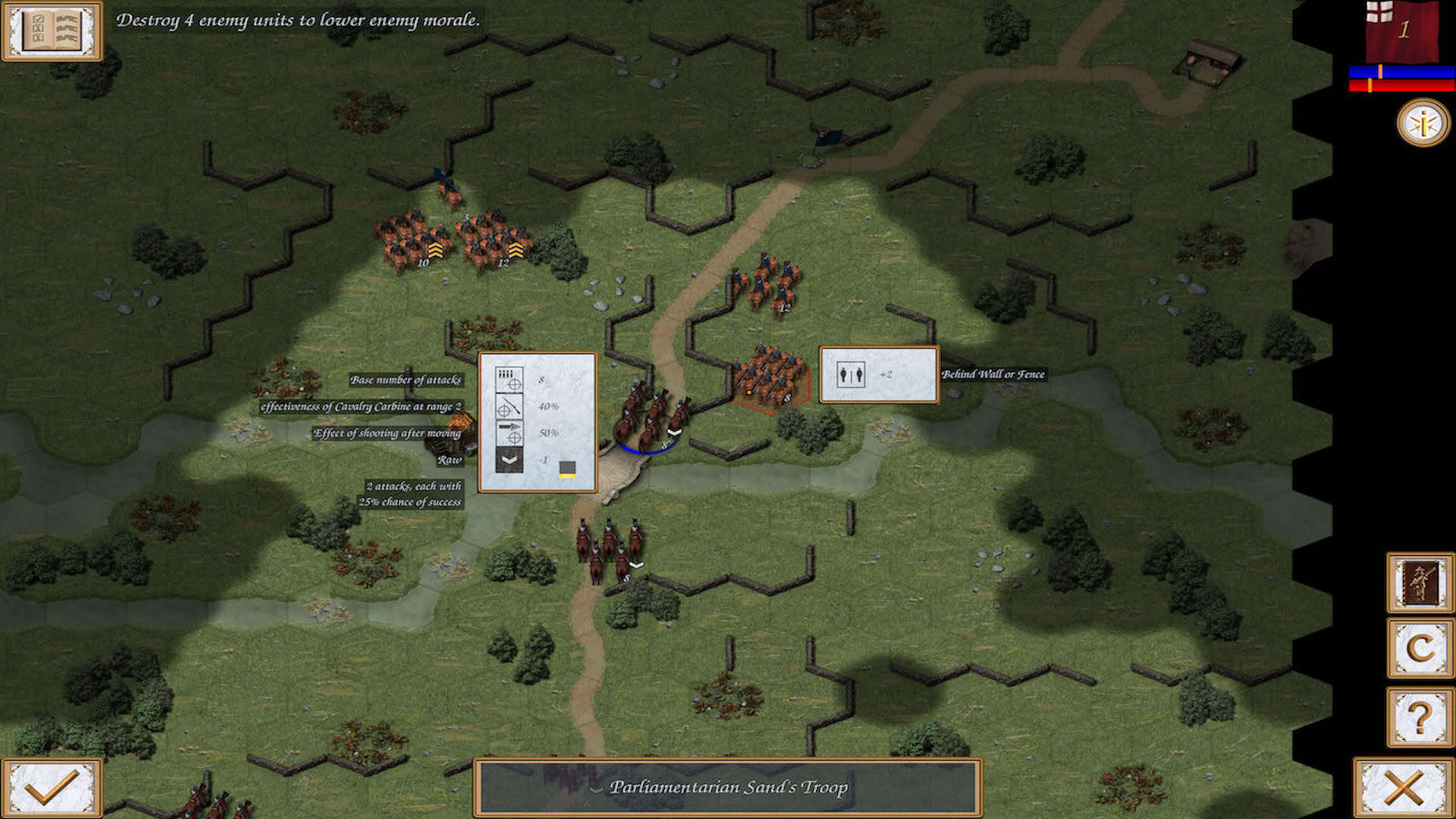 Screenshot for Fire and Fury: English Civil War