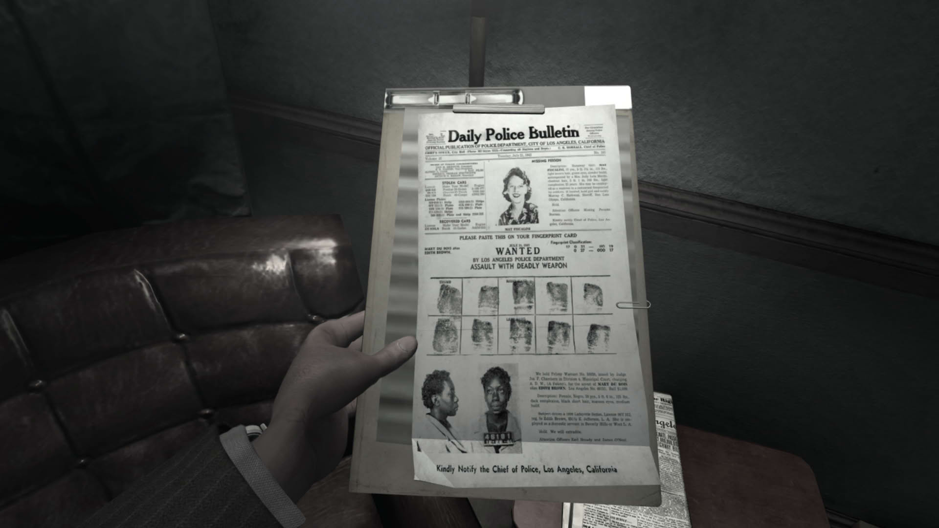 Screenshot for L.A. Noire: The VR Case Files
