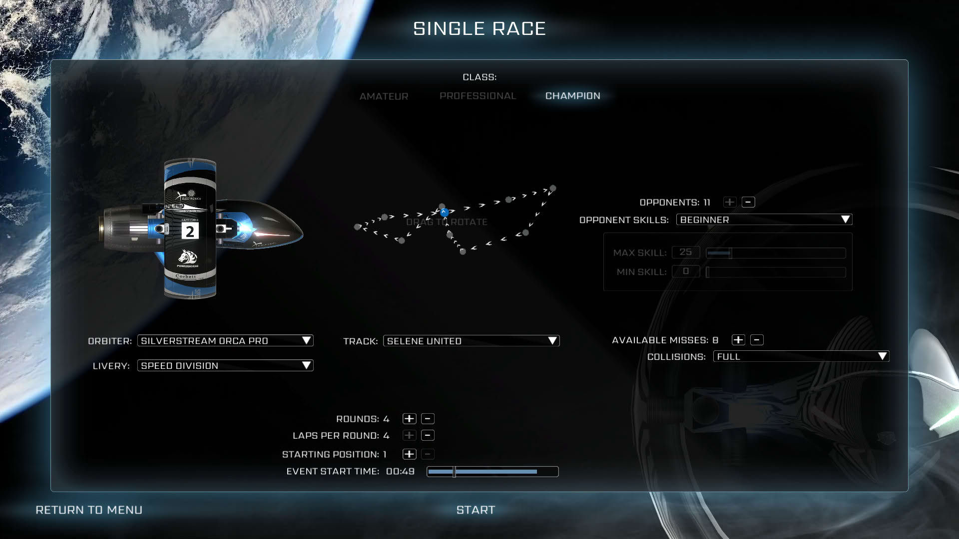 Screenshot for Orbital Racer