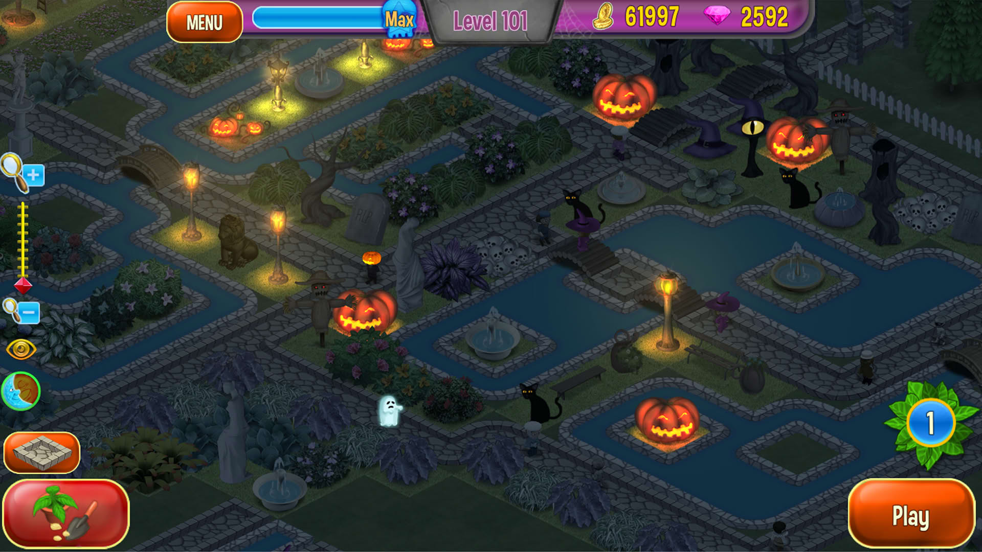 Screenshot for Queen's Garden: Halloween