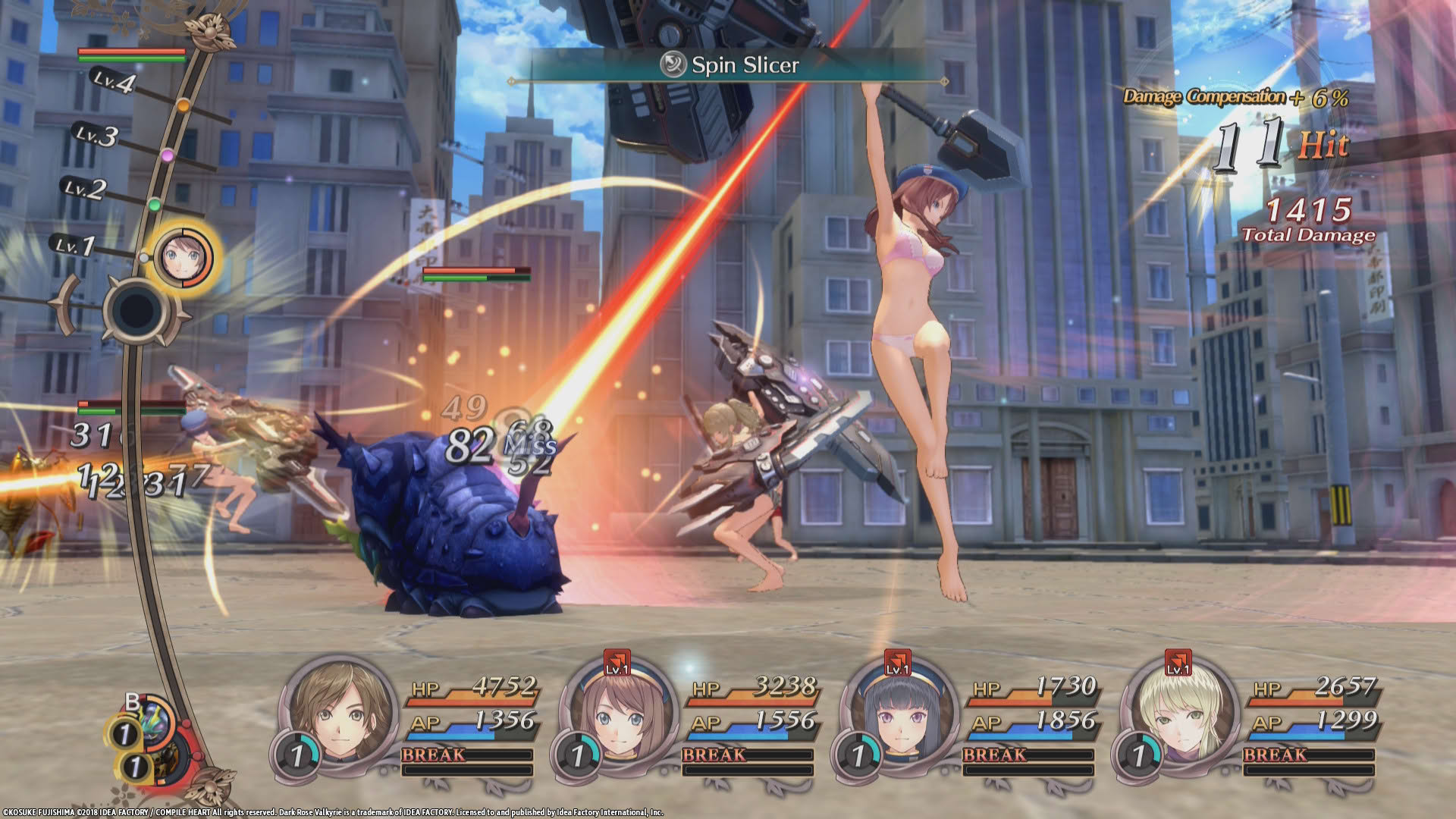 Screenshot for Dark Rose Valkyrie