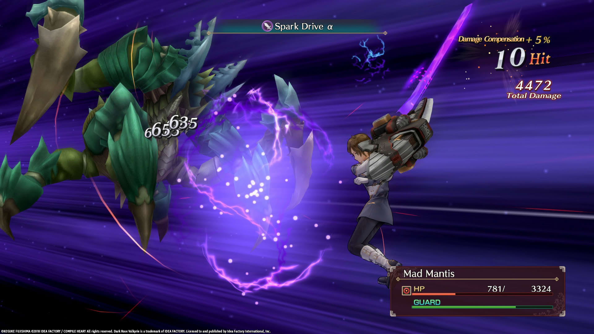 Screenshot for Dark Rose Valkyrie