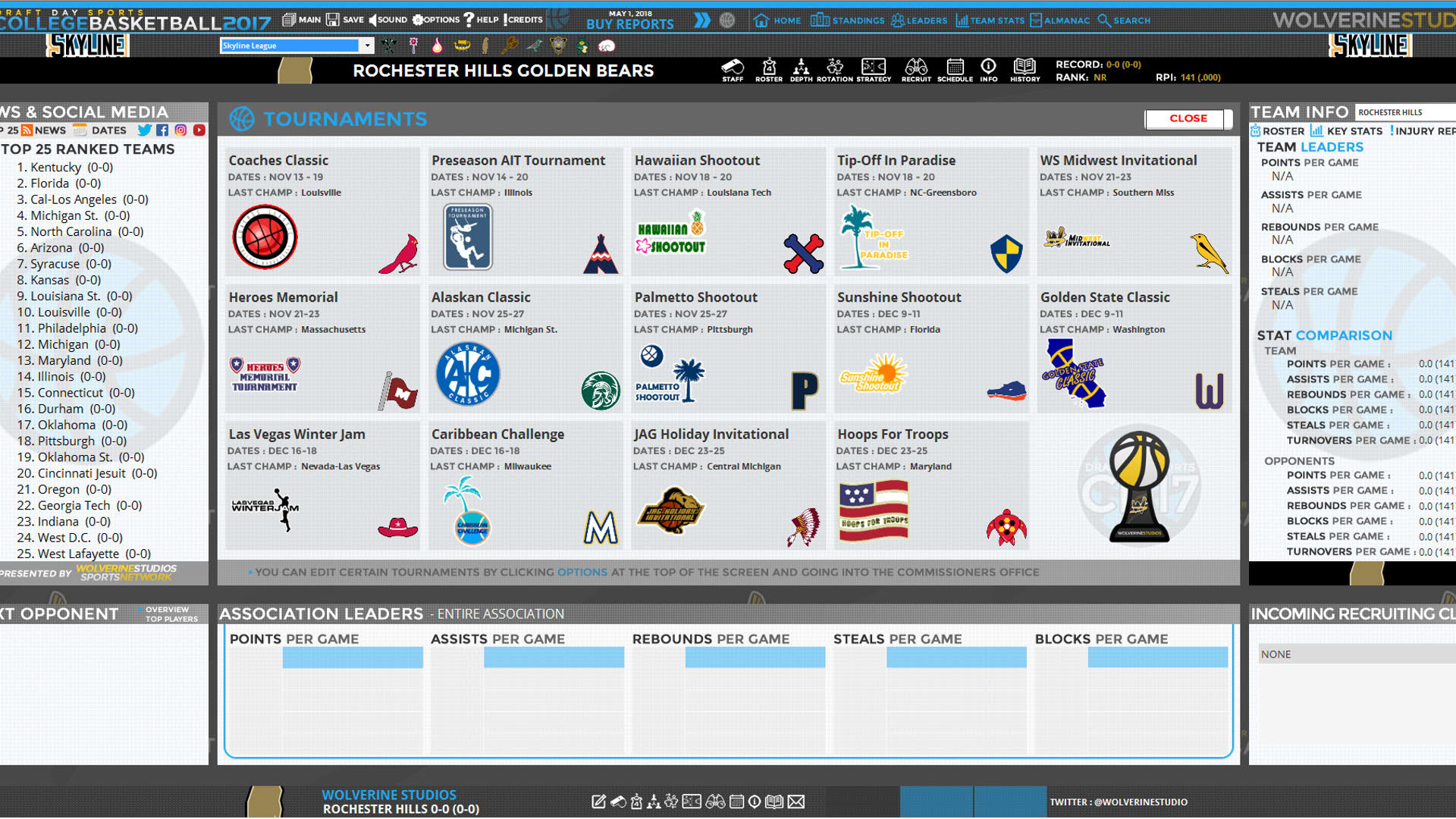 Screenshot for Draft Day Sports: College Basketball 2017