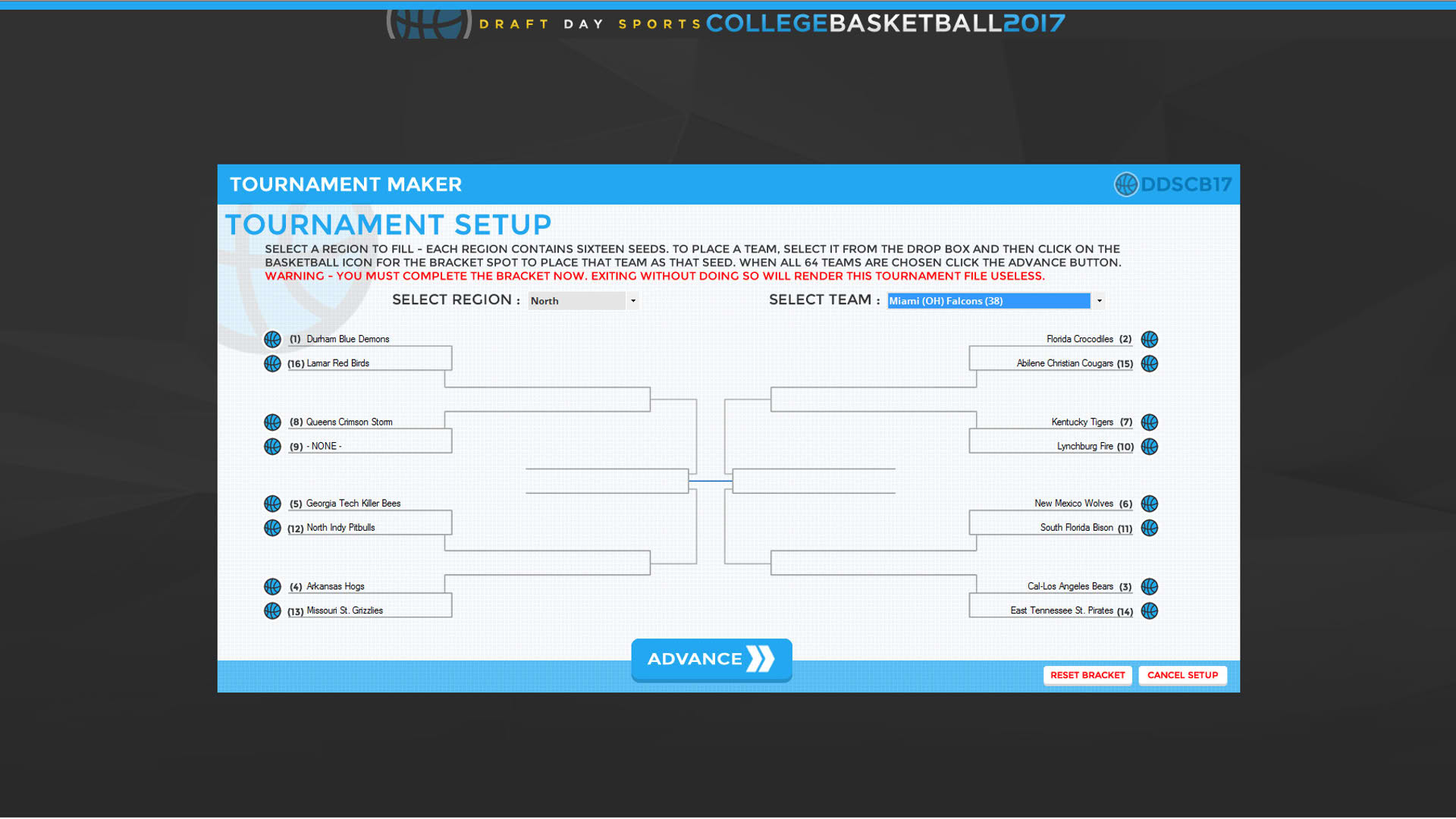 Screenshot for Draft Day Sports: College Basketball 2017