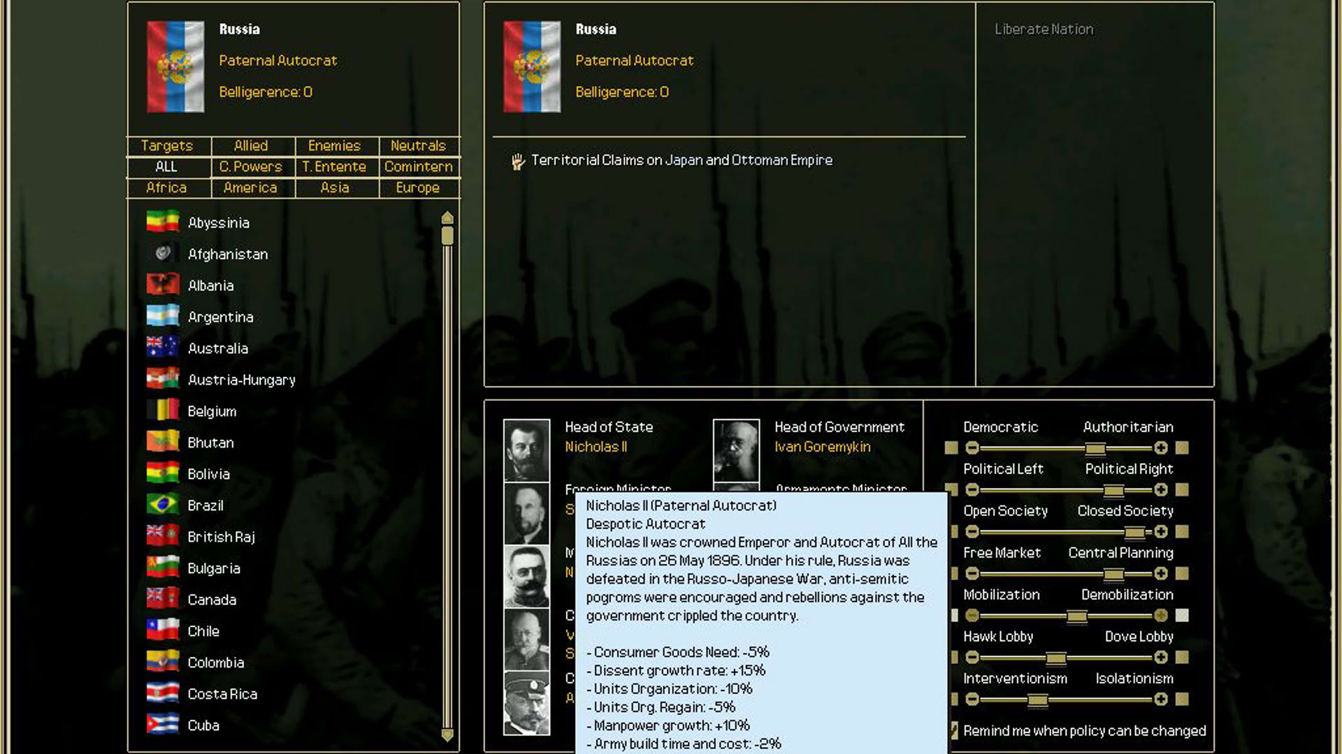 Screenshot for Darkest Hour: A Hearts of Iron Game