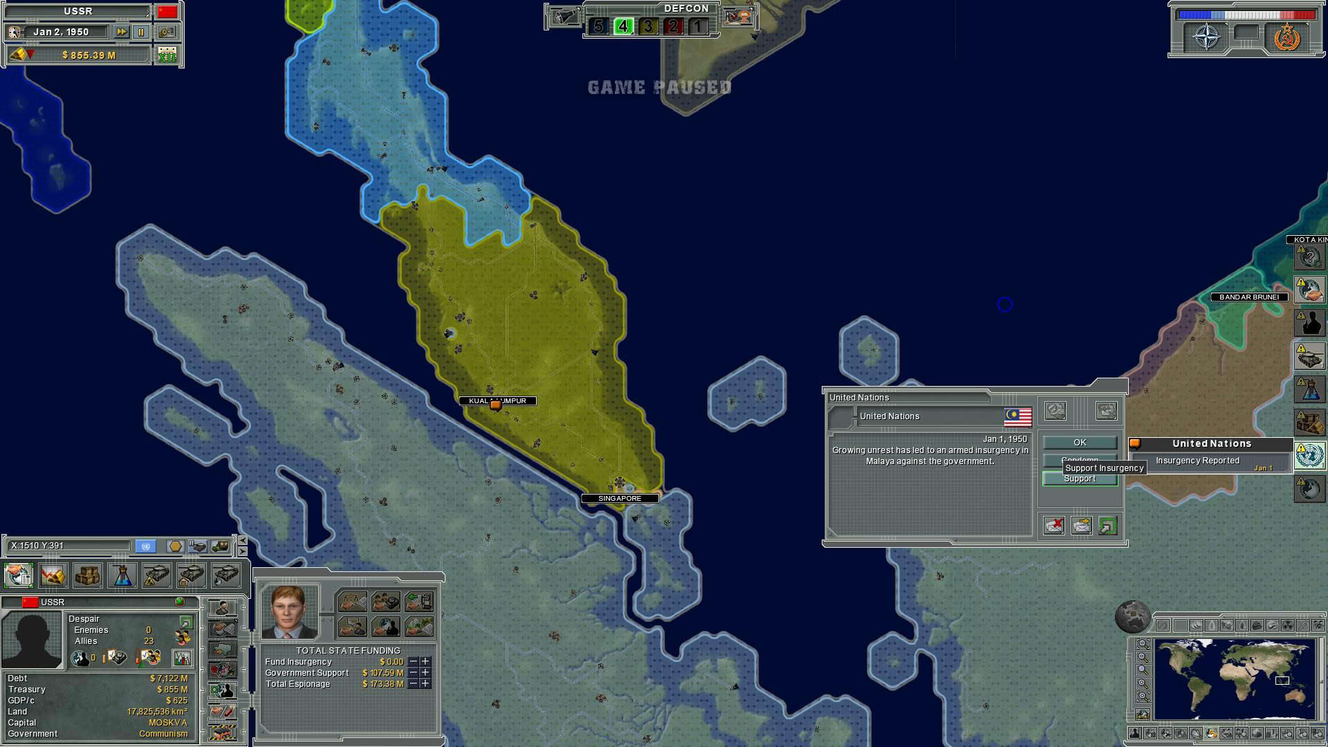 Screenshot for Supreme Ruler: Cold War