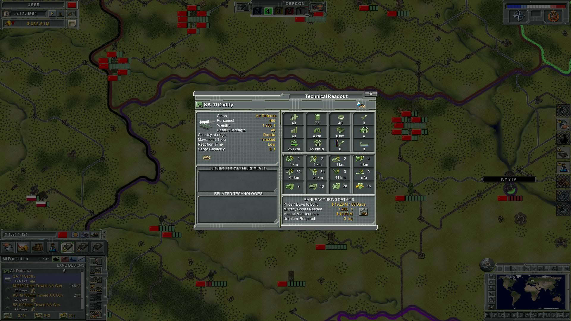 Screenshot for Supreme Ruler: Cold War