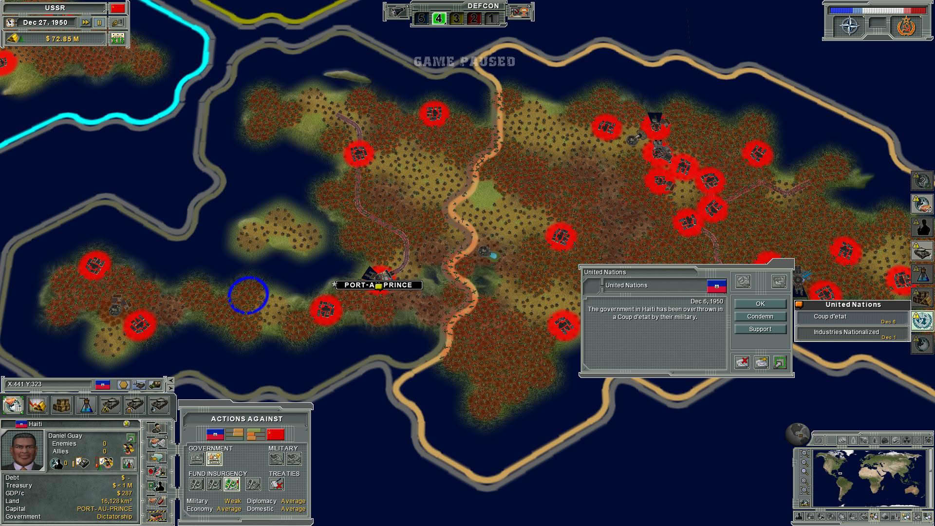 Screenshot for Supreme Ruler: Cold War