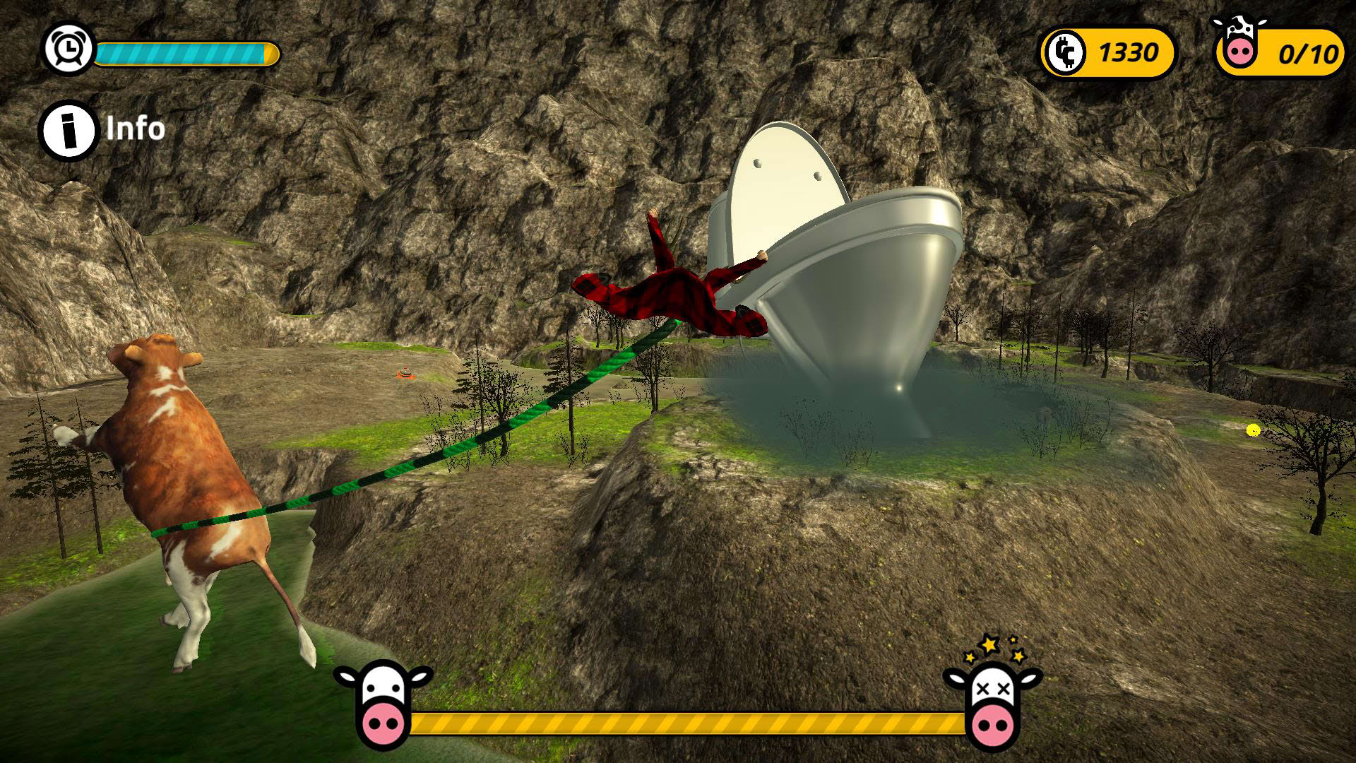 Screenshot for Cow Catcher Simulator