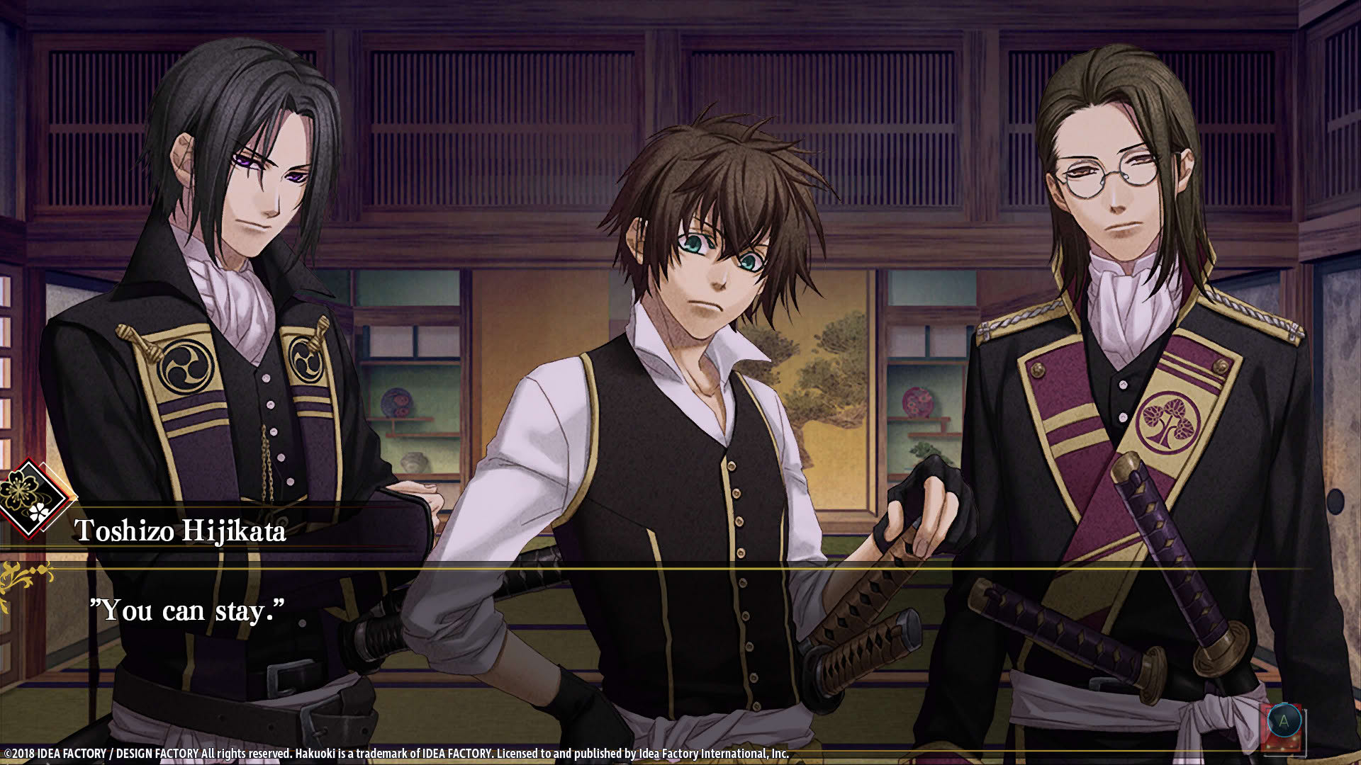 Screenshot for Hakuoki: Edo Blossoms