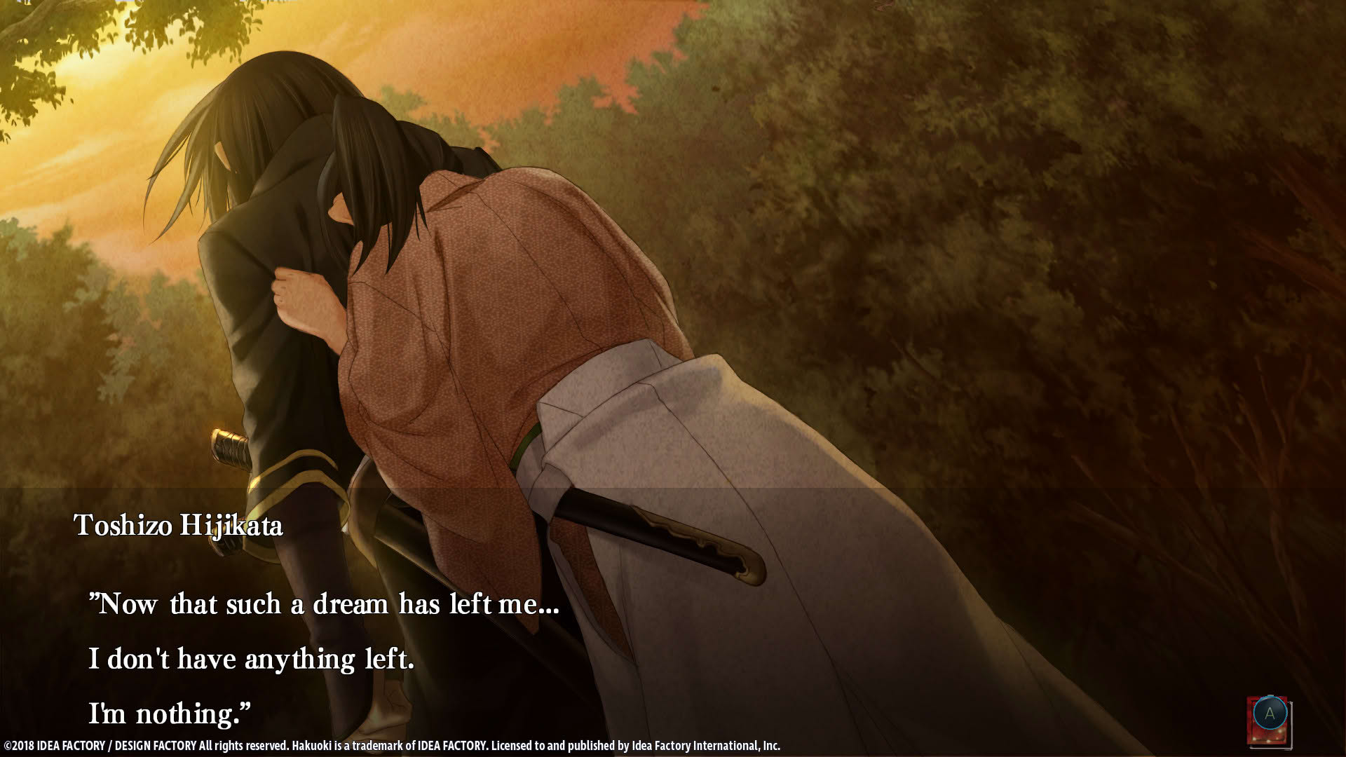 Screenshot for Hakuoki: Edo Blossoms
