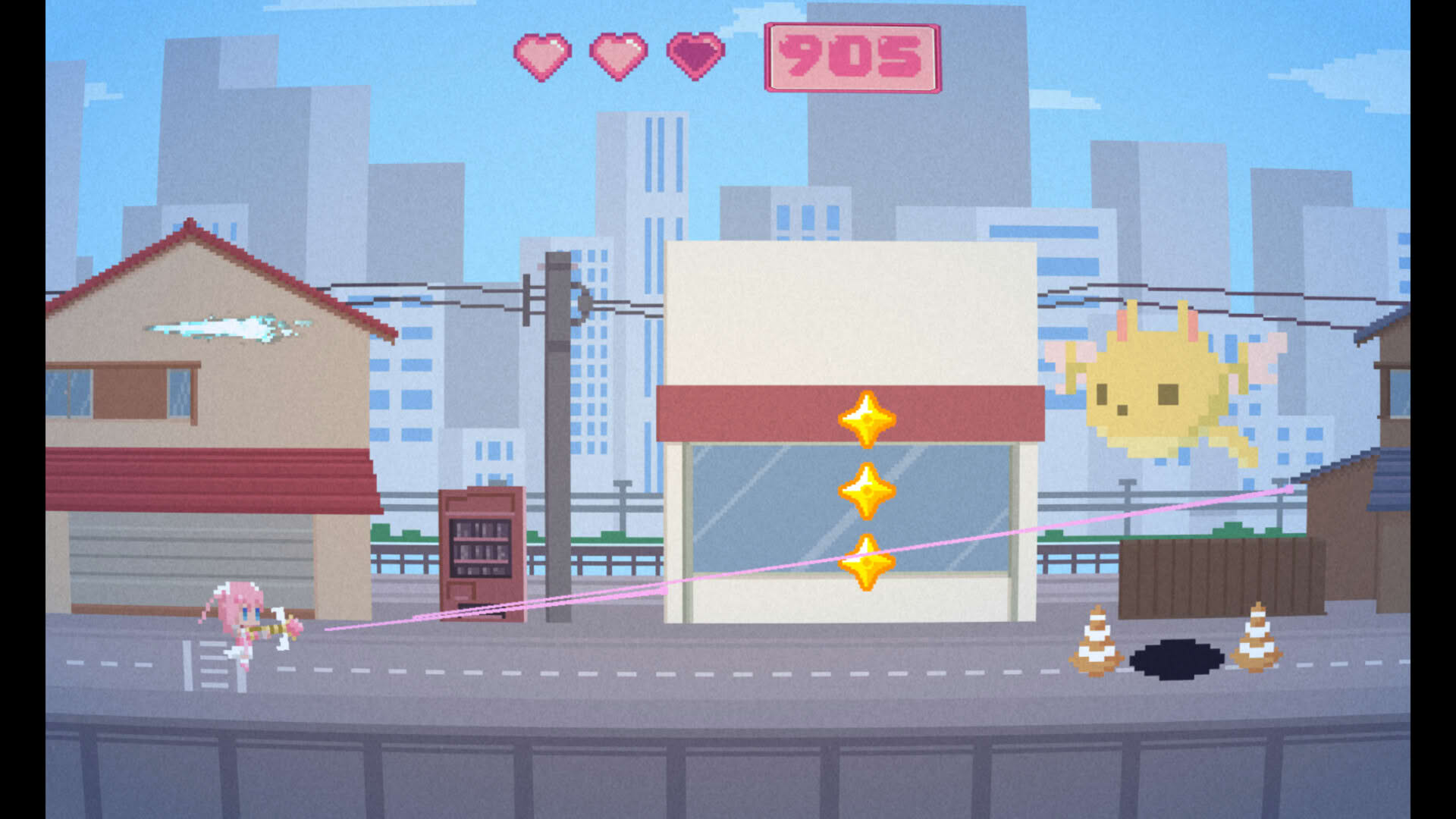 Screenshot for Magical Girl Dash 2: Triple Prisma Attack