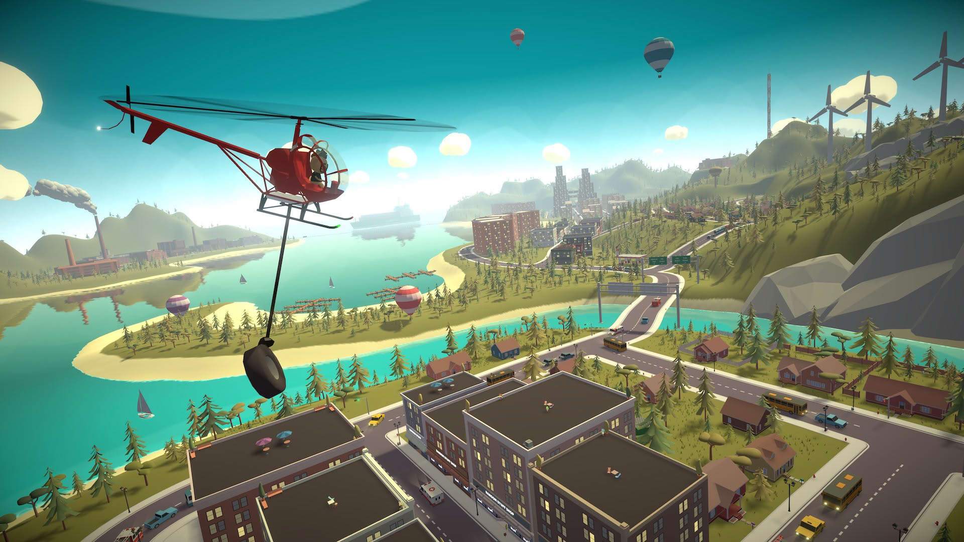 Screenshot for Cats Fly Helicopters