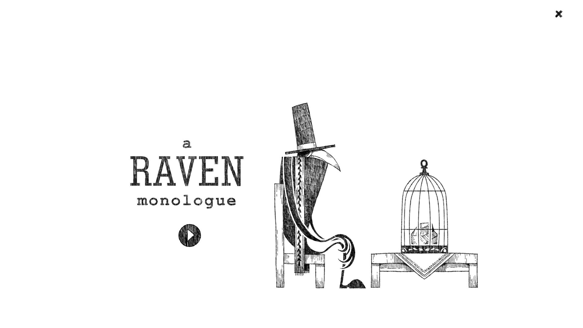 Screenshot for A Raven Monologue