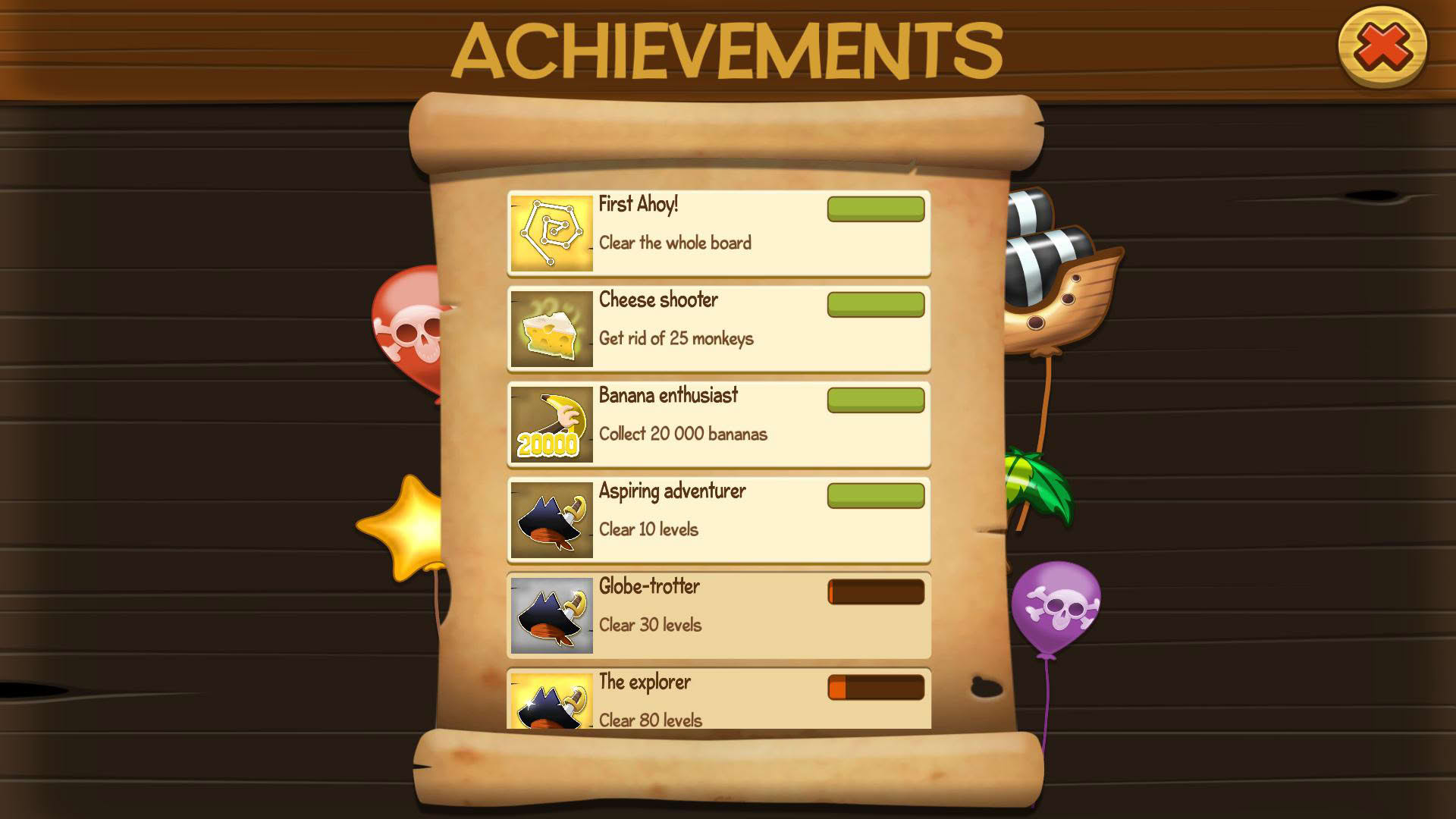 Screenshot for Monkeys Ahoy
