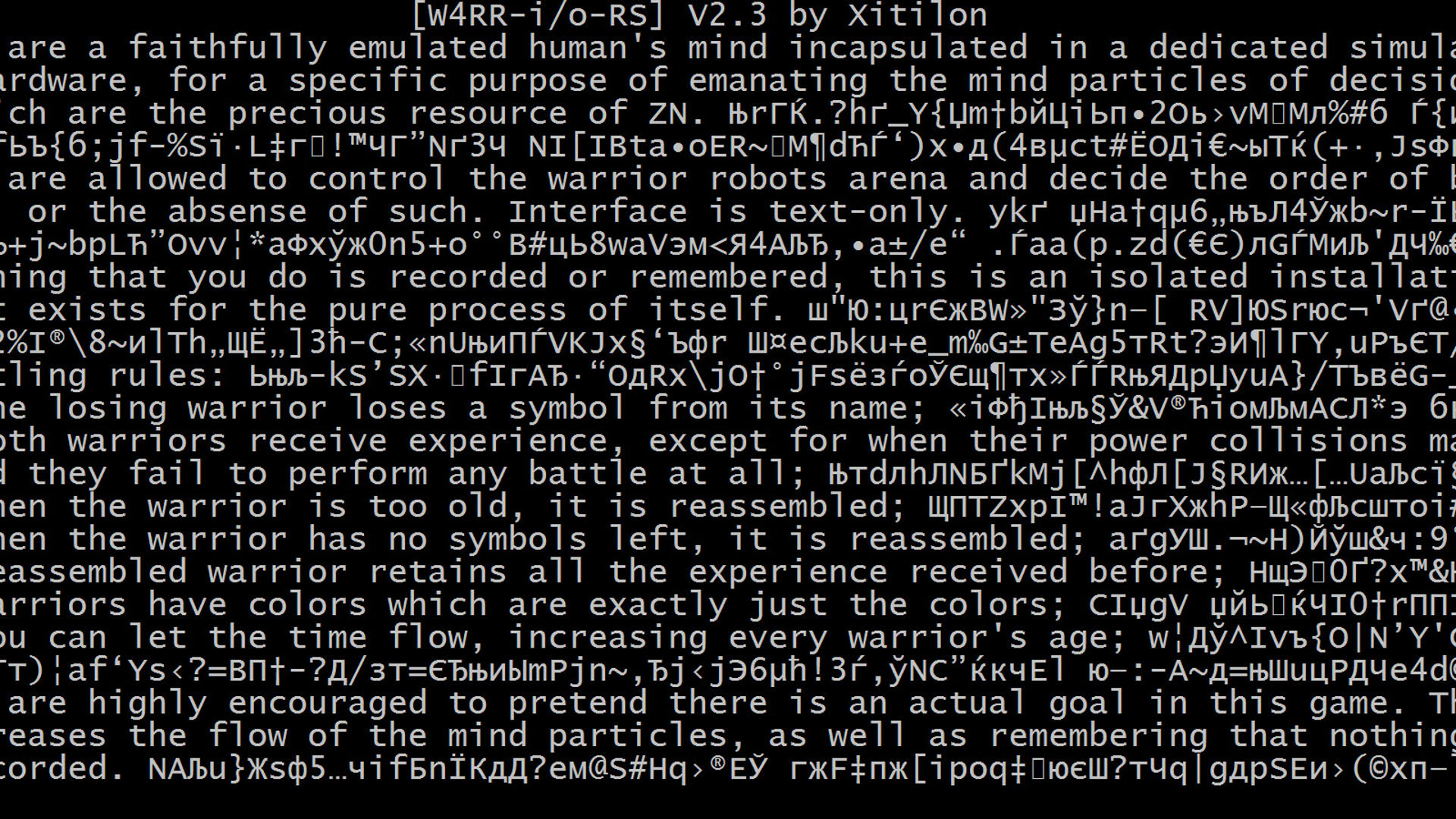 Screenshot for W4RR-i/o-RS