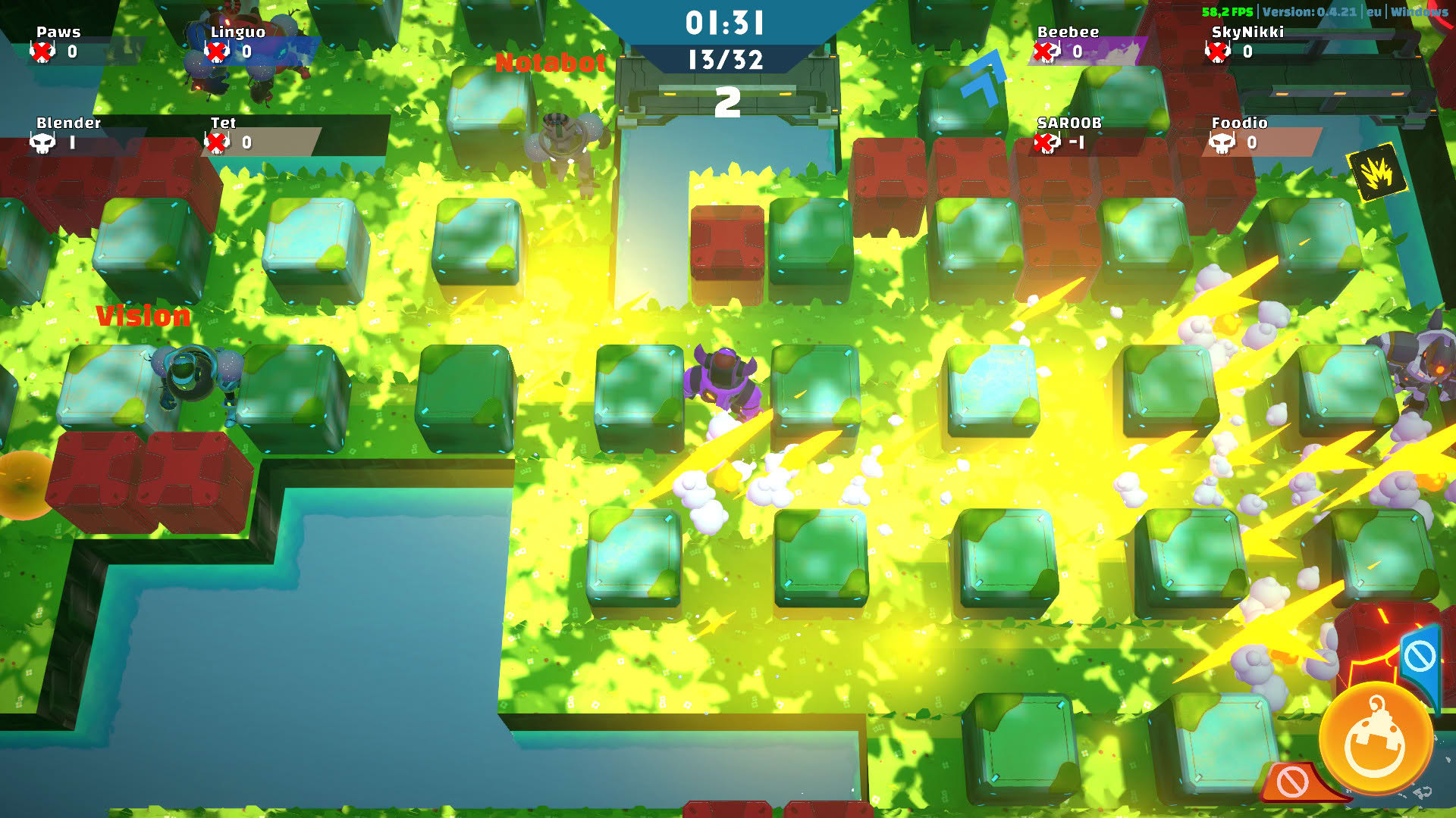 Screenshot for Bomb Bots Arena