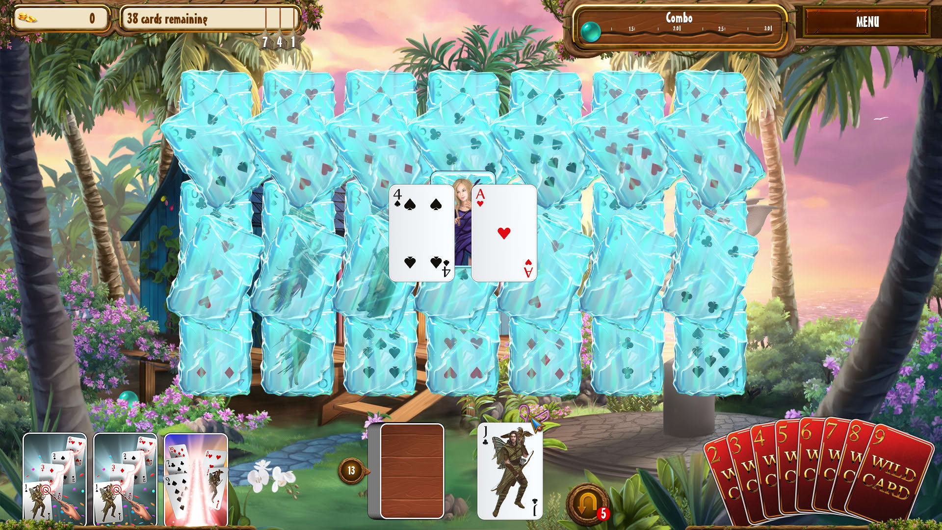 Screenshot for Fantasy Quest Solitaire