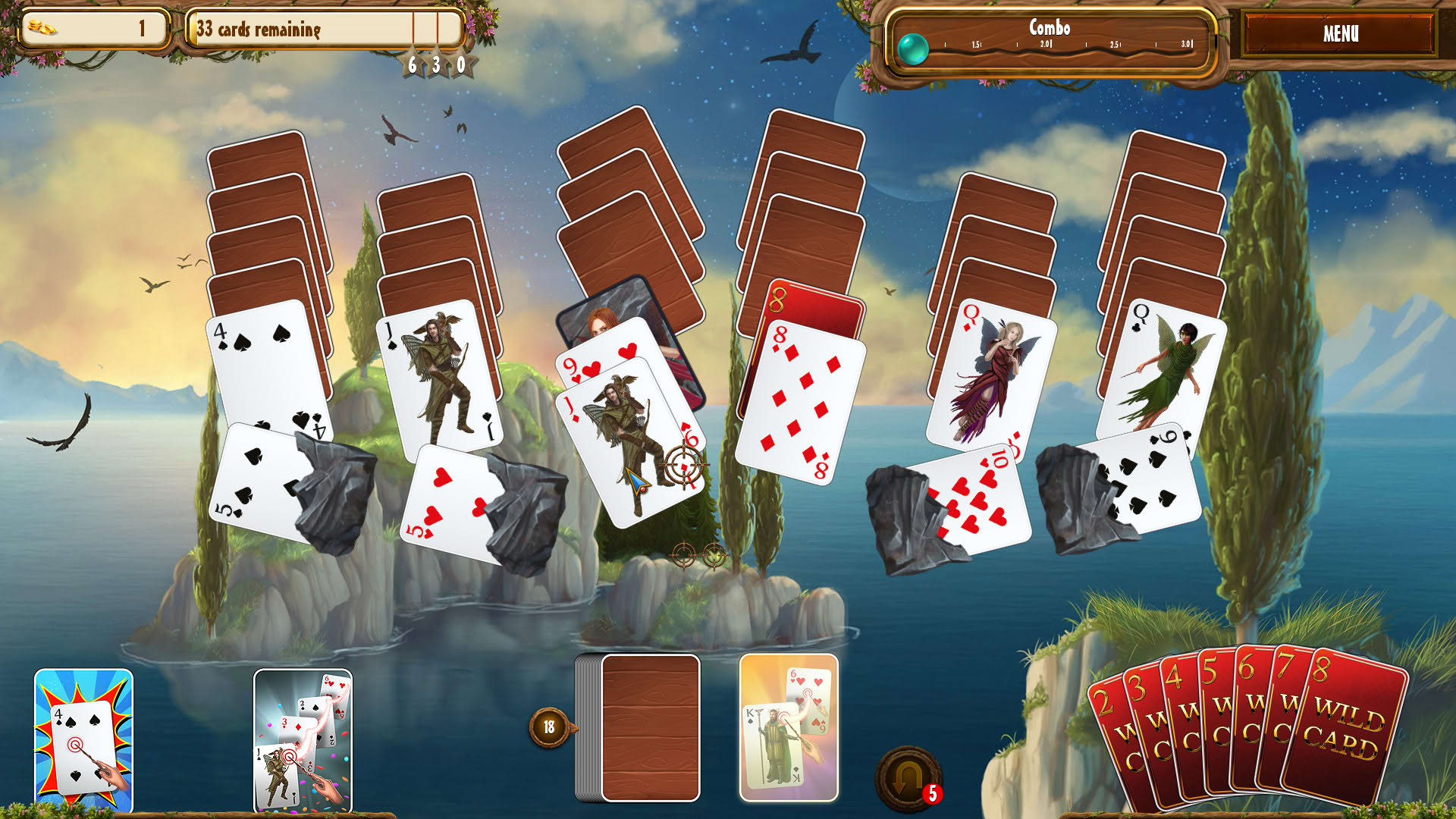 Screenshot for Fantasy Quest Solitaire