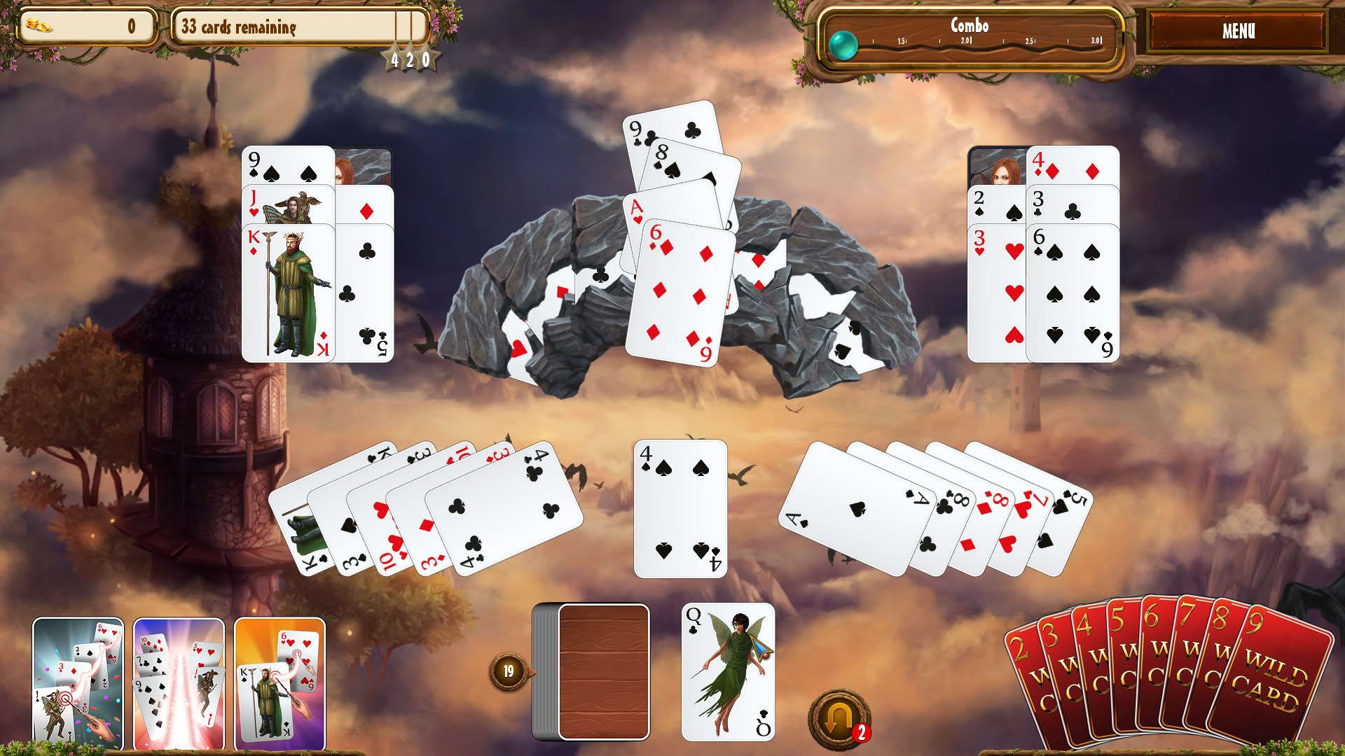 Screenshot for Fantasy Quest Solitaire