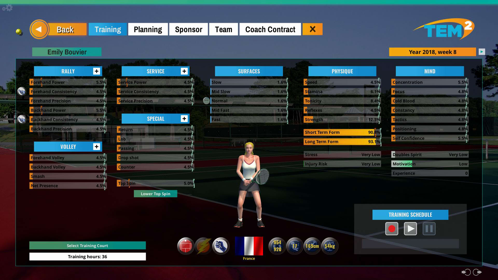 Screenshot for Tennis Elbow Manager 2