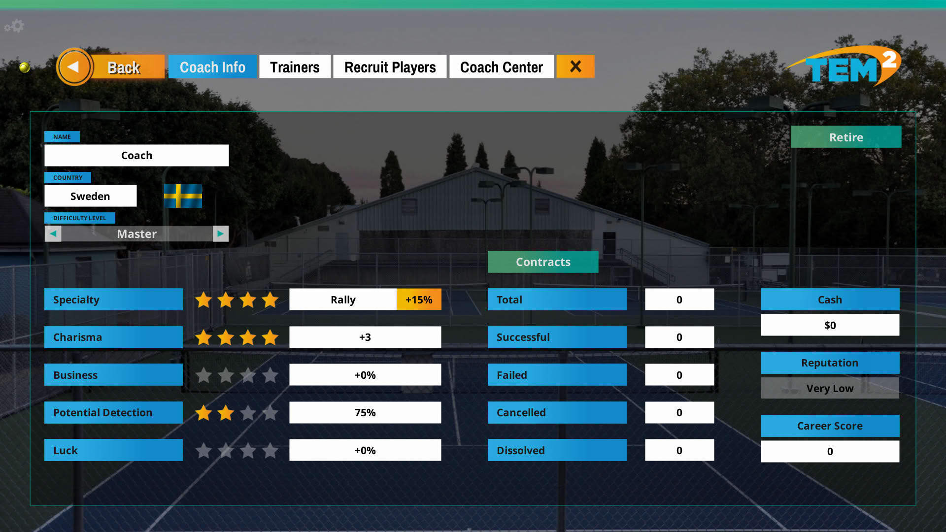 Screenshot for Tennis Elbow Manager 2