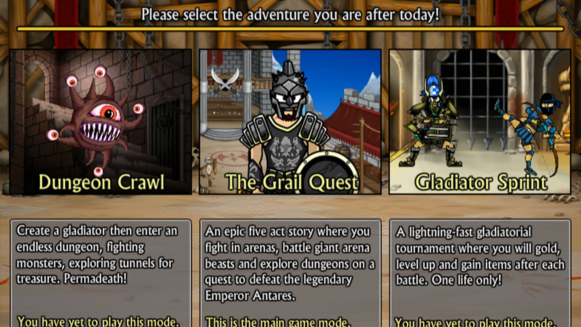 Screenshot for Swords and Sandals 5 Redux