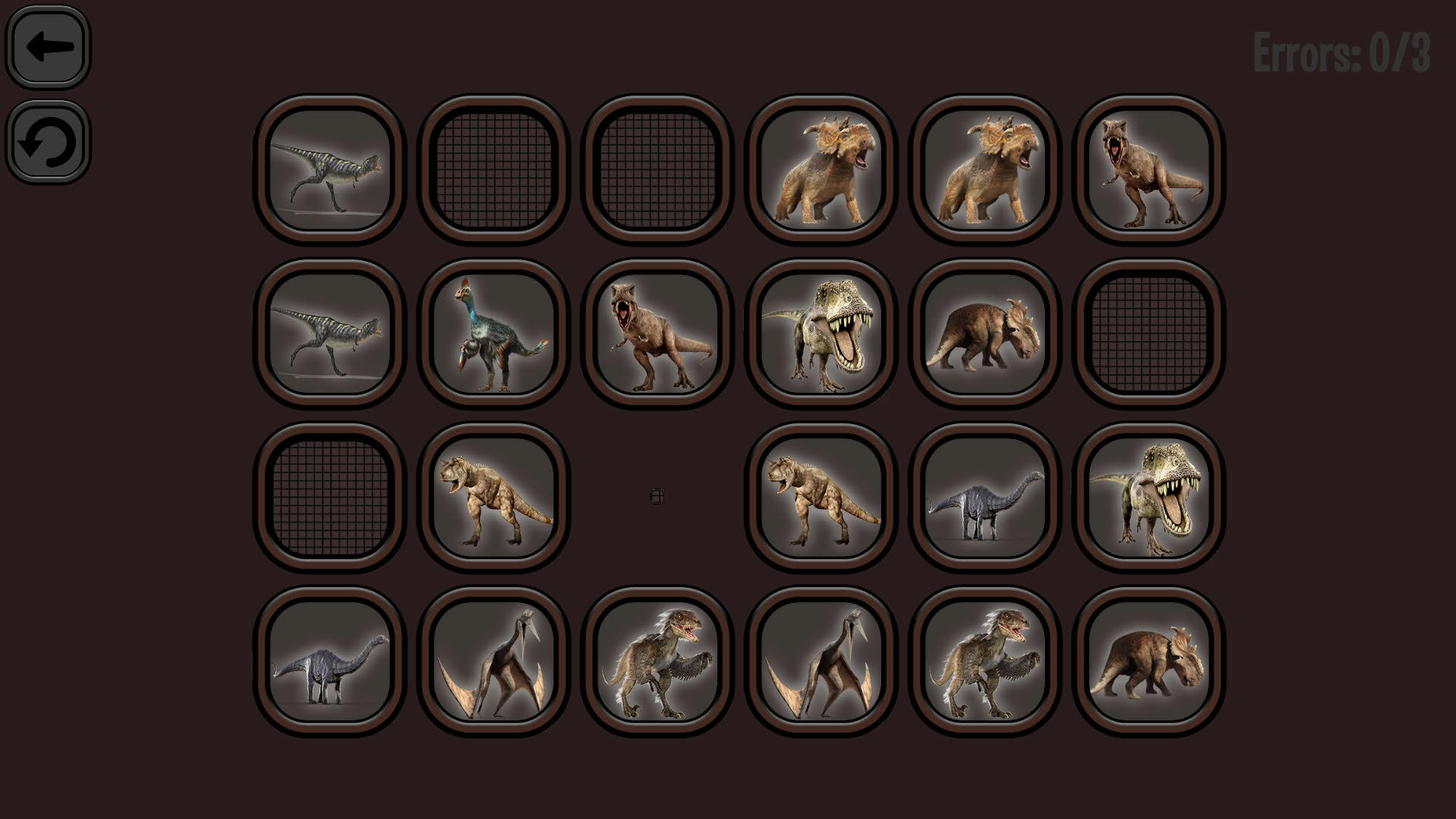 Screenshot for Animals Memory: Dinosaurs
