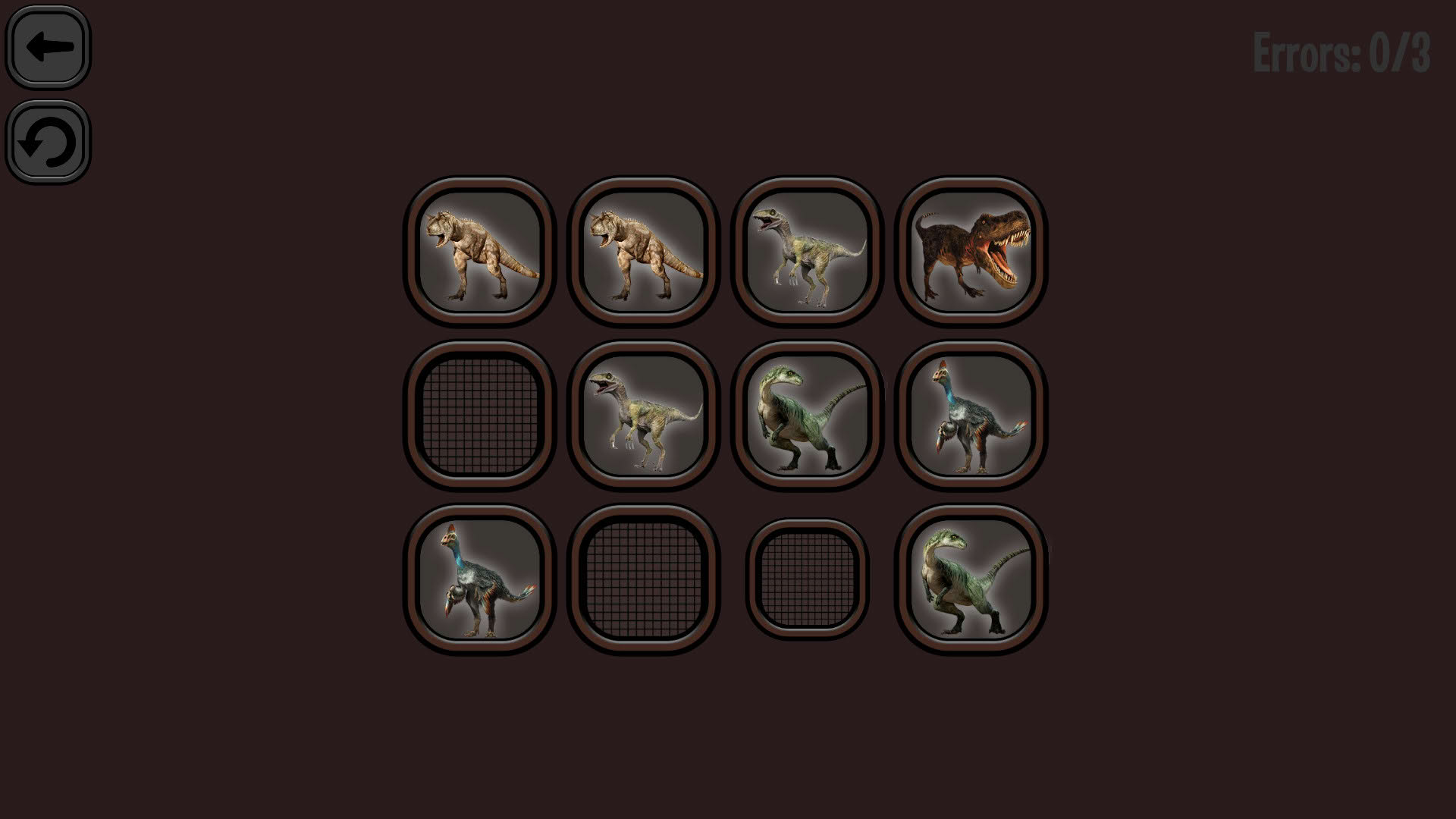 Screenshot for Animals Memory: Dinosaurs