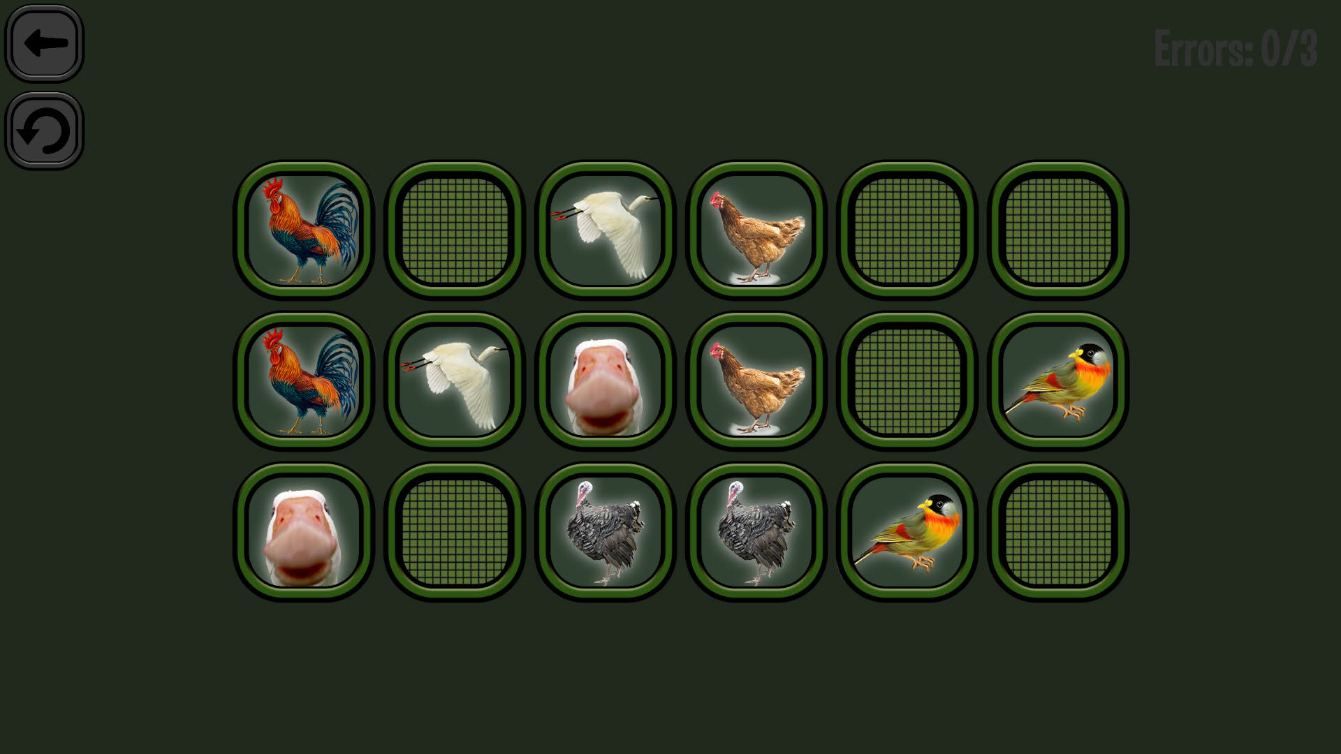 Screenshot for Animals Memory: Birds