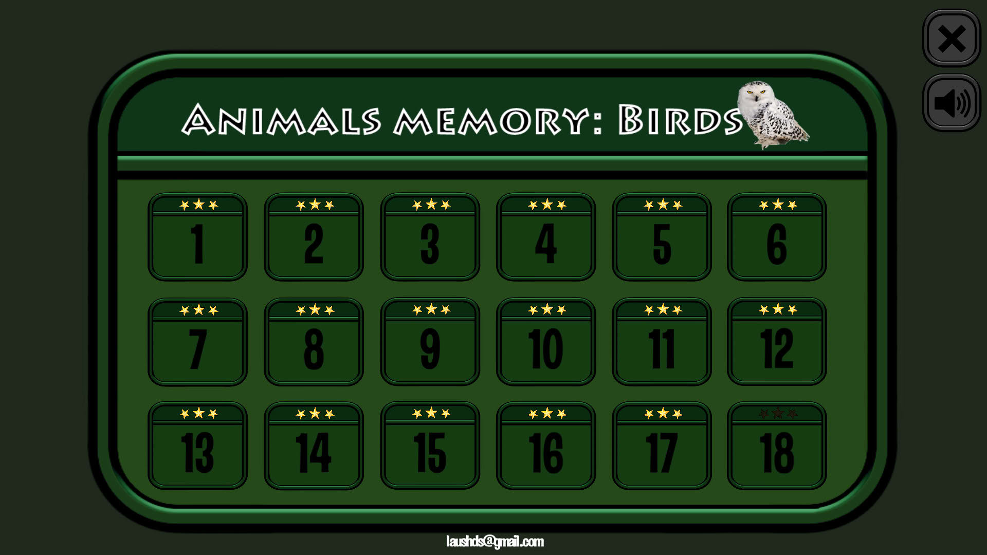 Screenshot for Animals Memory: Birds