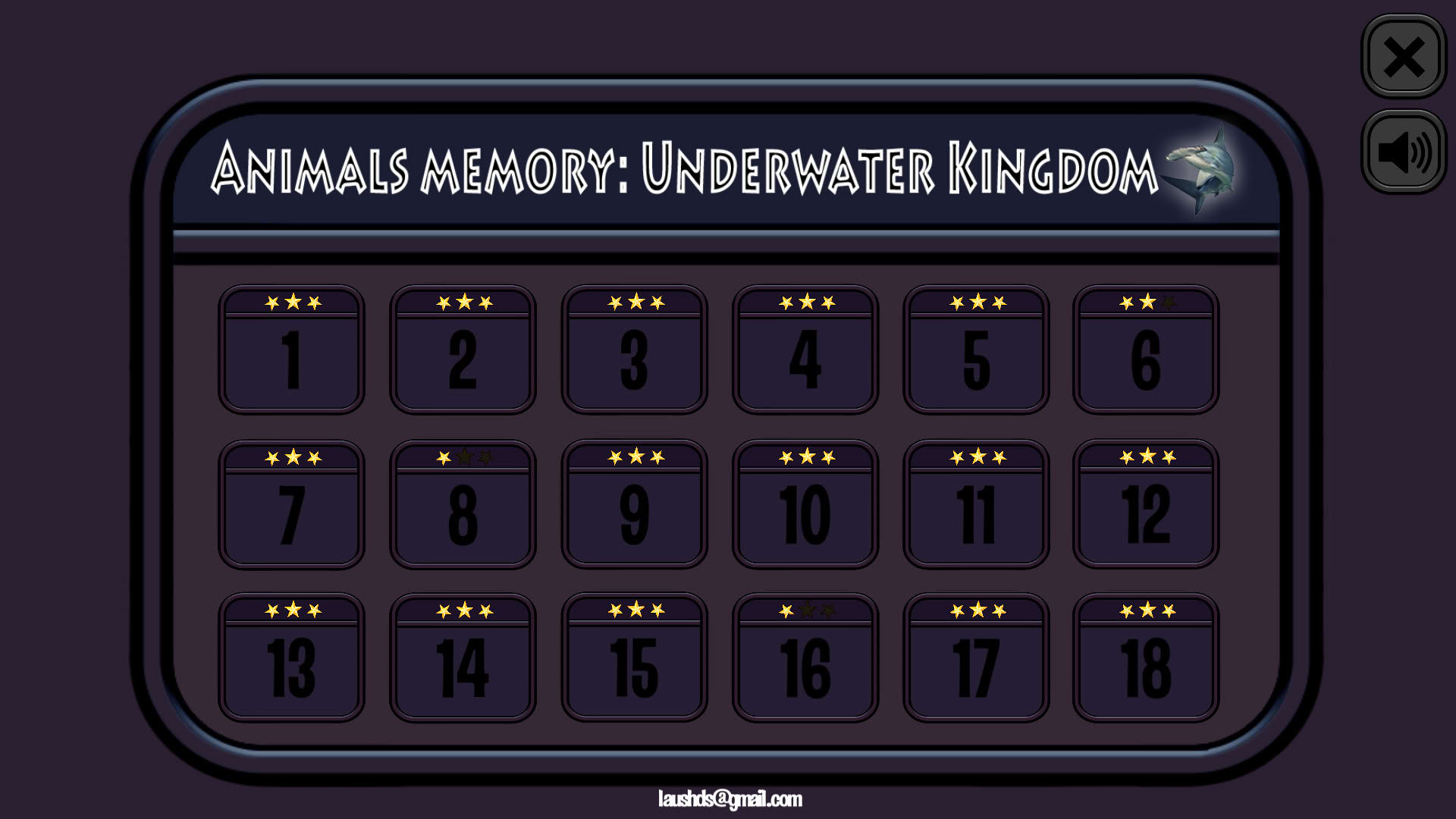 Screenshot for Animals Memory: Underwater Kingdom