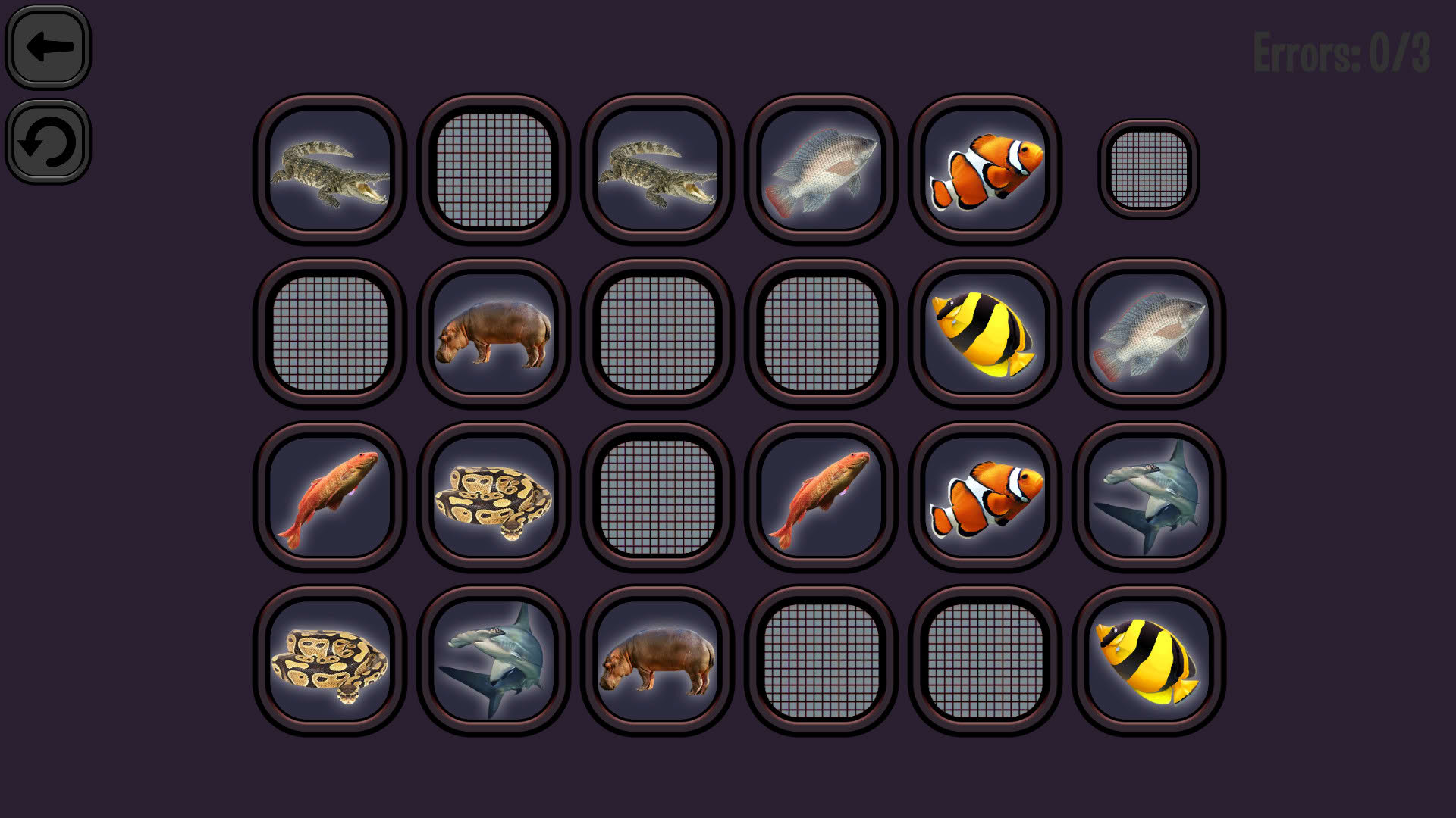 Screenshot for Animals Memory: Underwater Kingdom