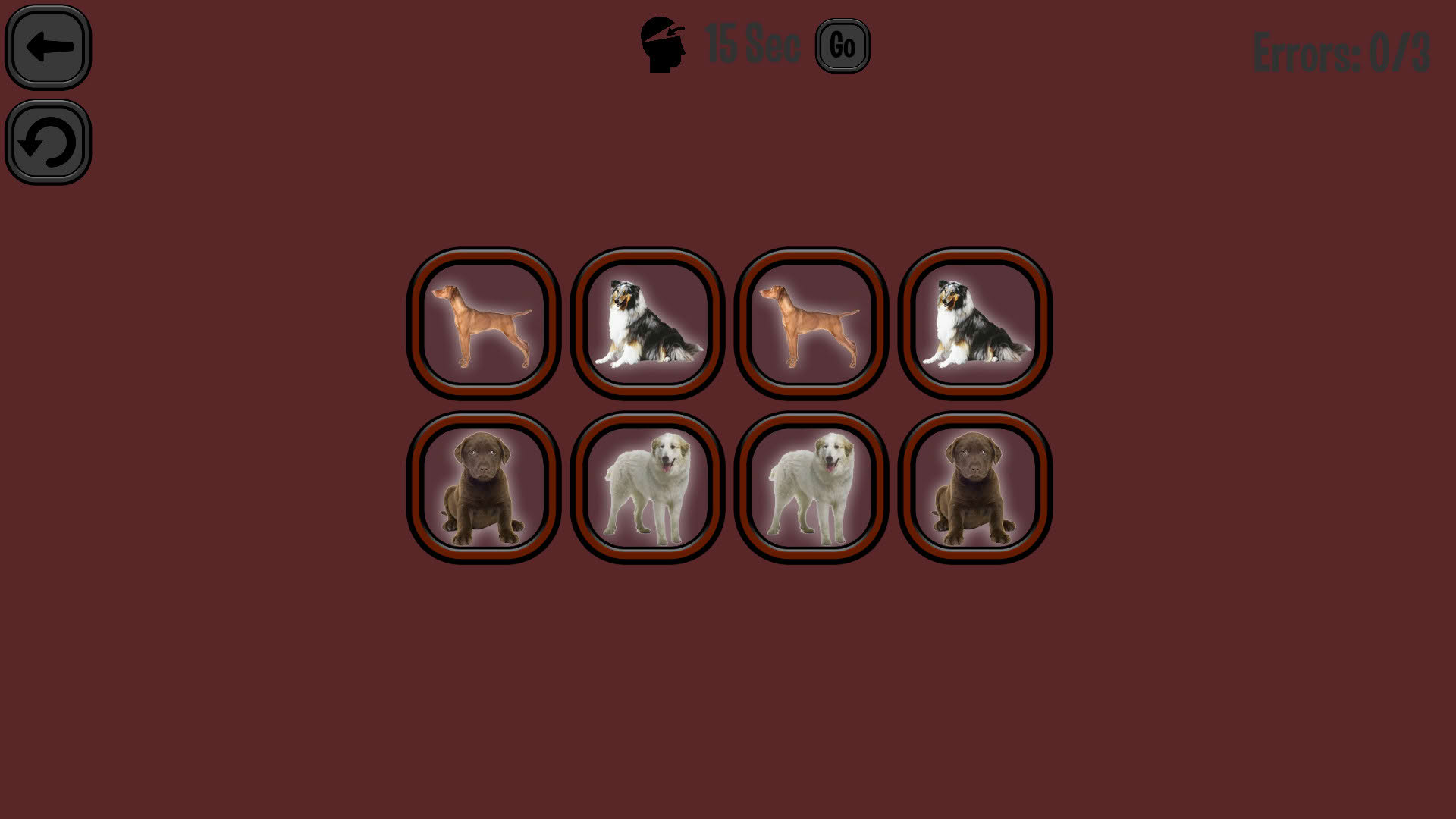 Screenshot for Animals Memory: Dogs