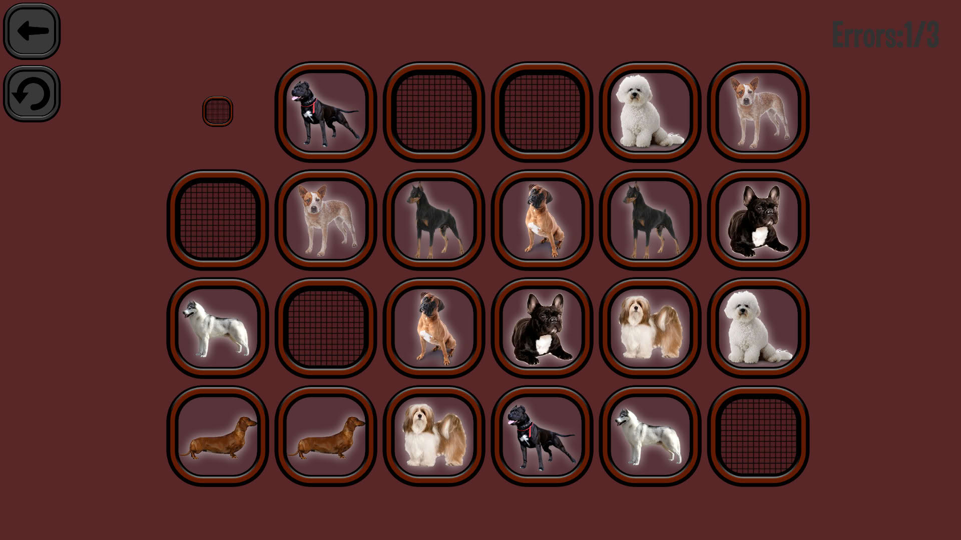 Screenshot for Animals Memory: Dogs