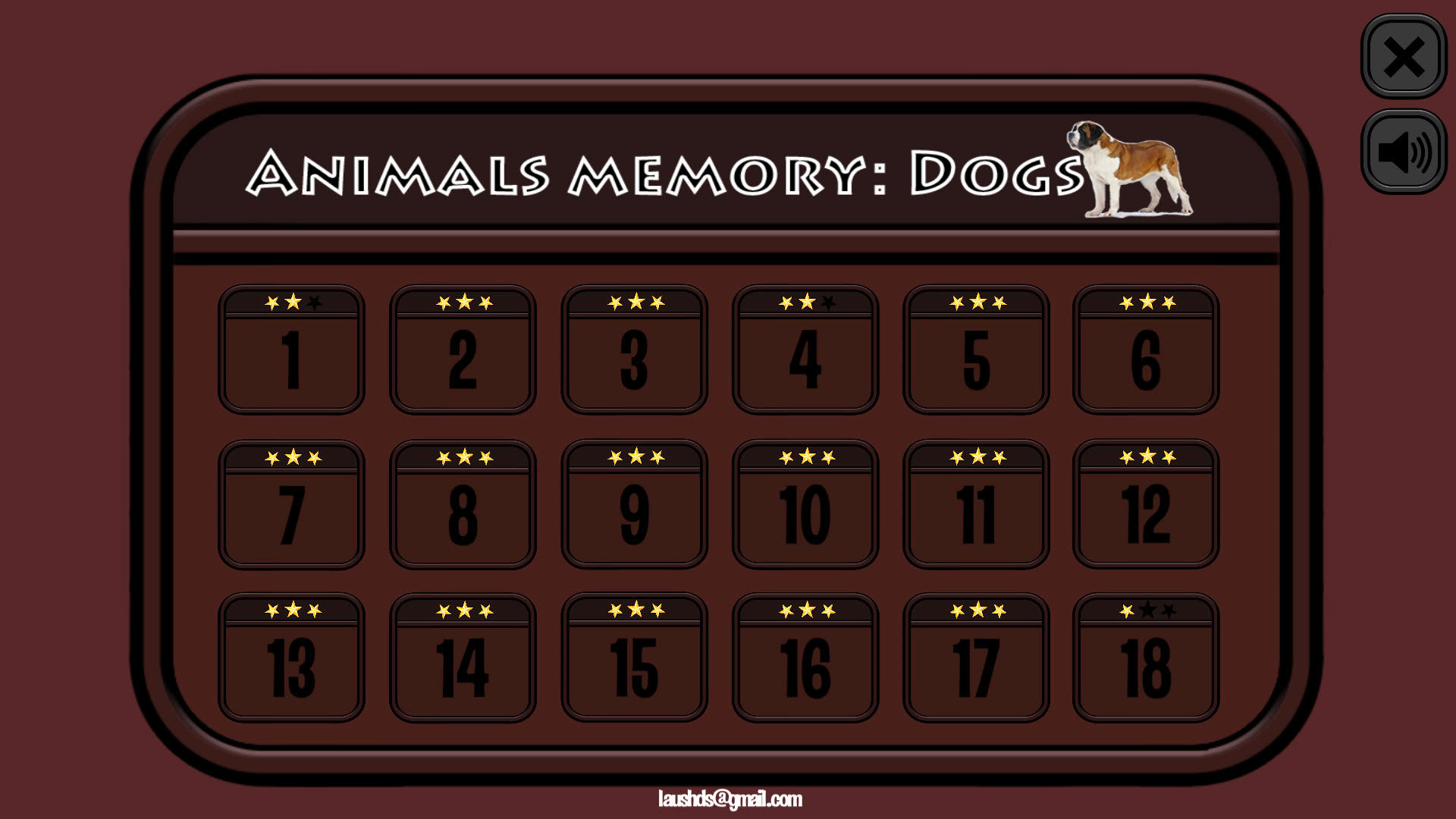 Screenshot for Animals Memory: Dogs