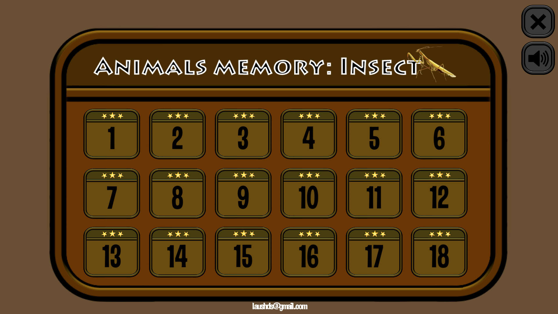 Screenshot for Animals Memory: Insect