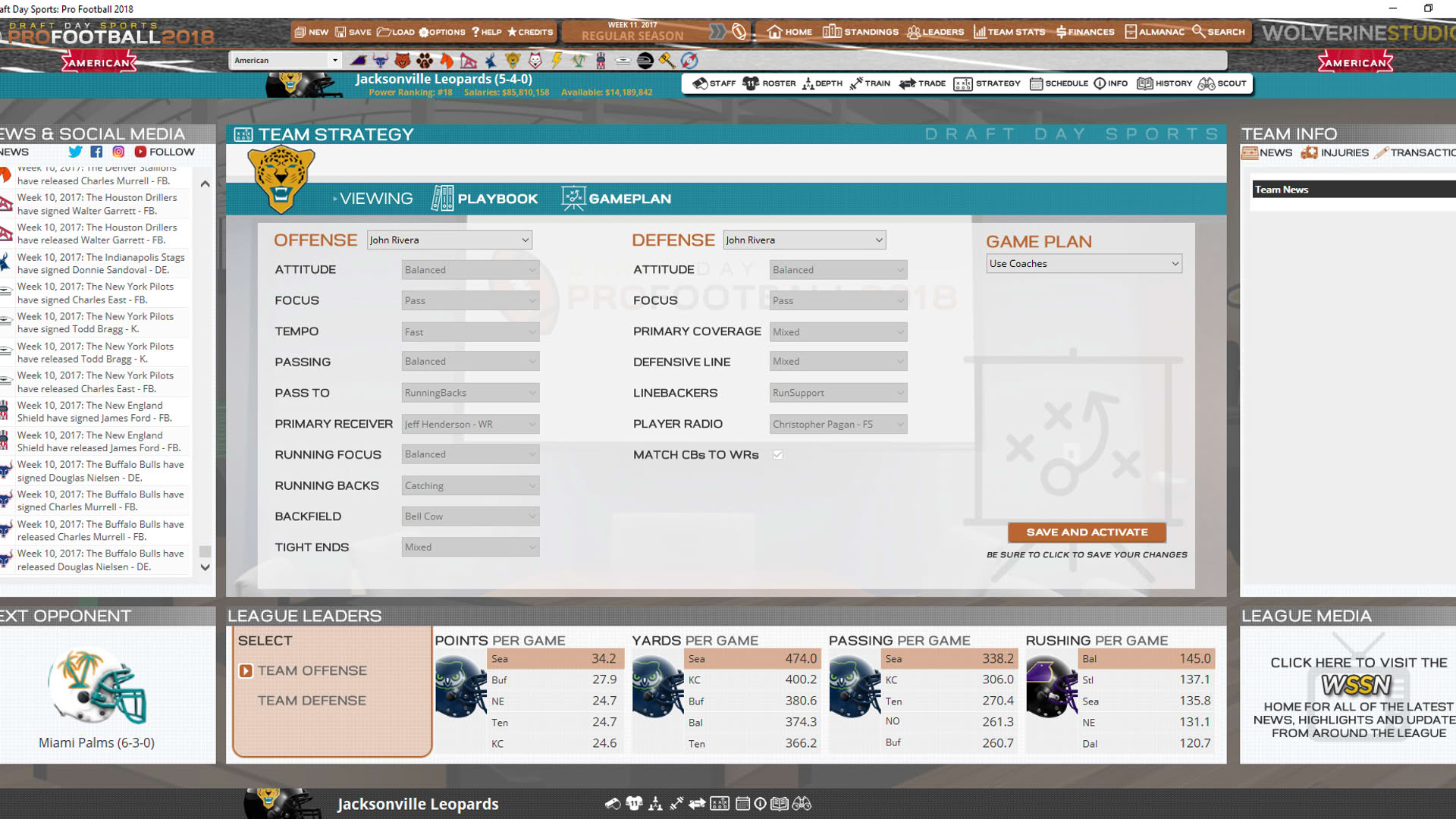Screenshot for Draft Day Sports: Pro Football 2018