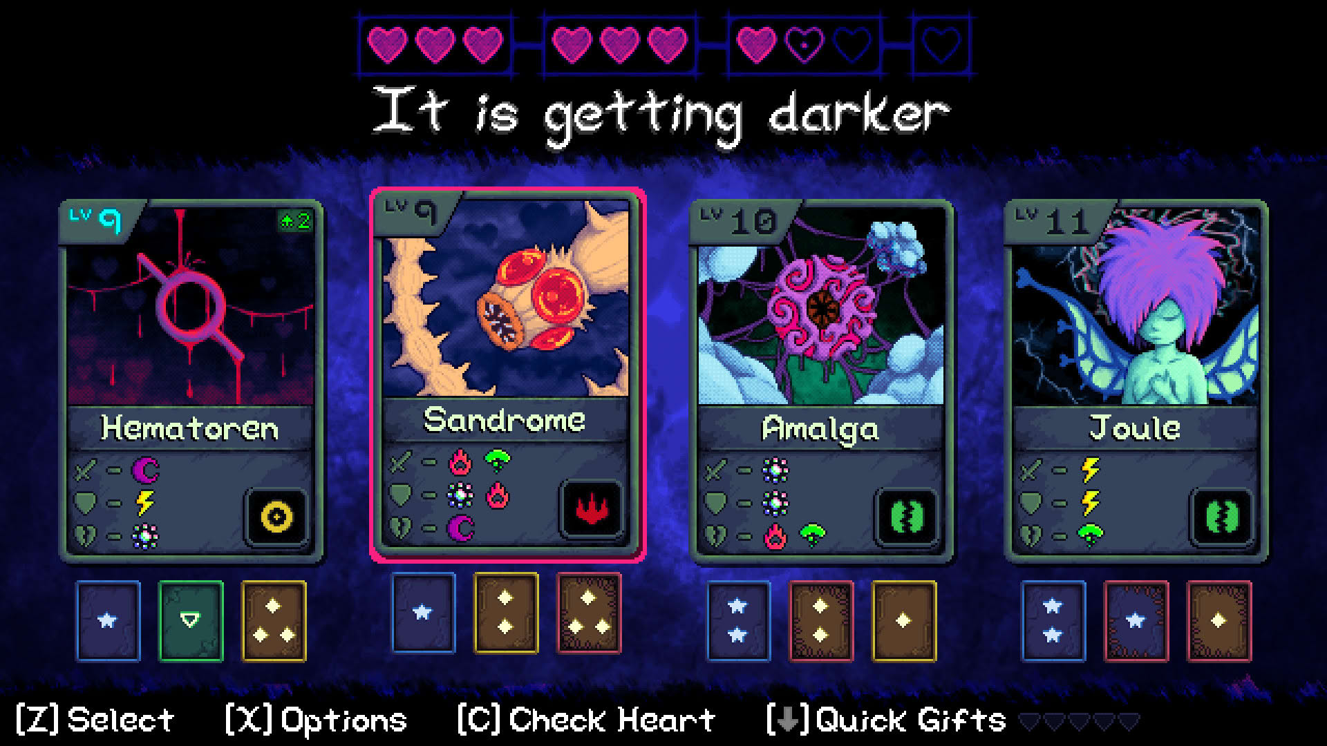 Screenshot for The Void Rains Upon Her Heart