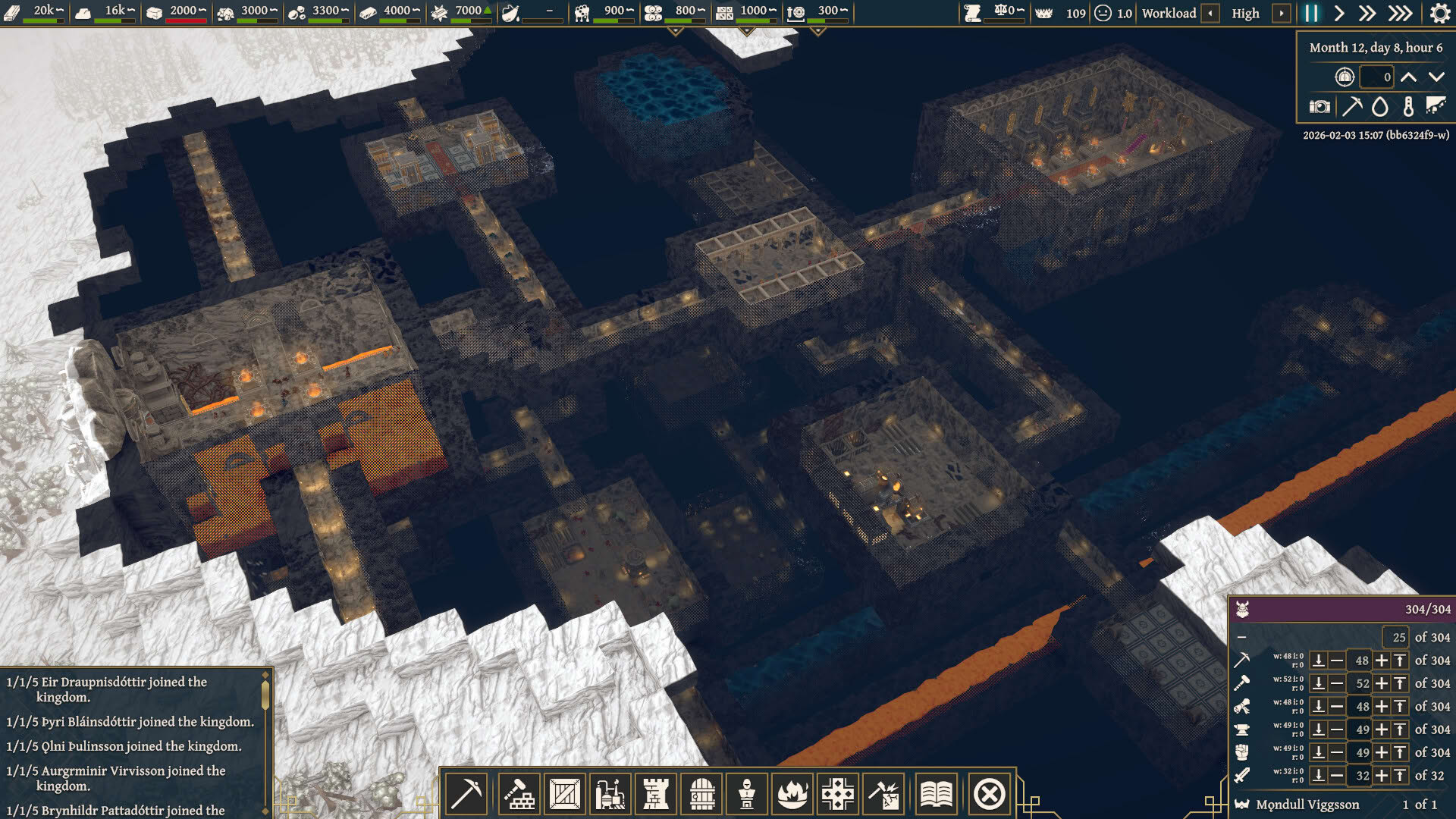 Screenshot for King of the Dwarves: Underground City Builder