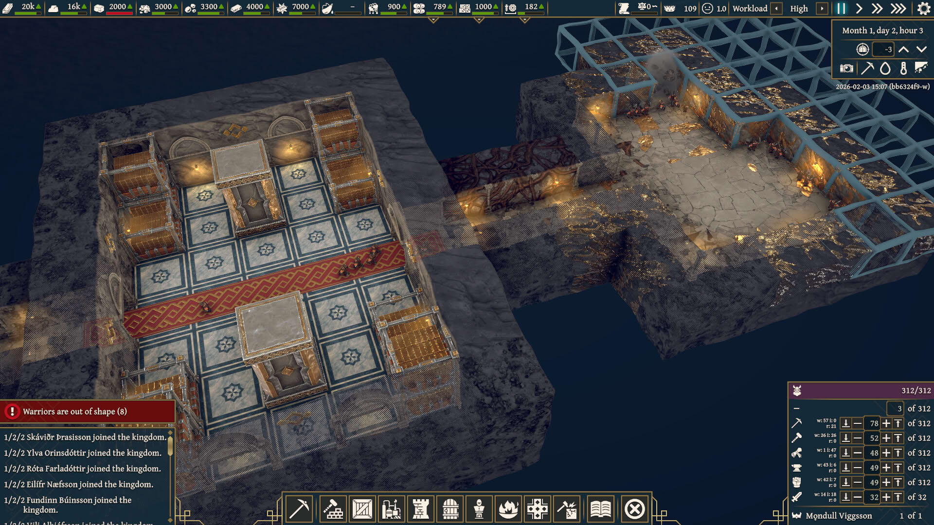 Screenshot for King of the Dwarves: Underground City Builder
