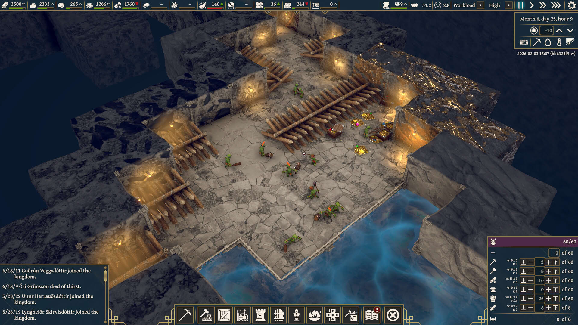 Screenshot for King of the Dwarves: Underground City Builder