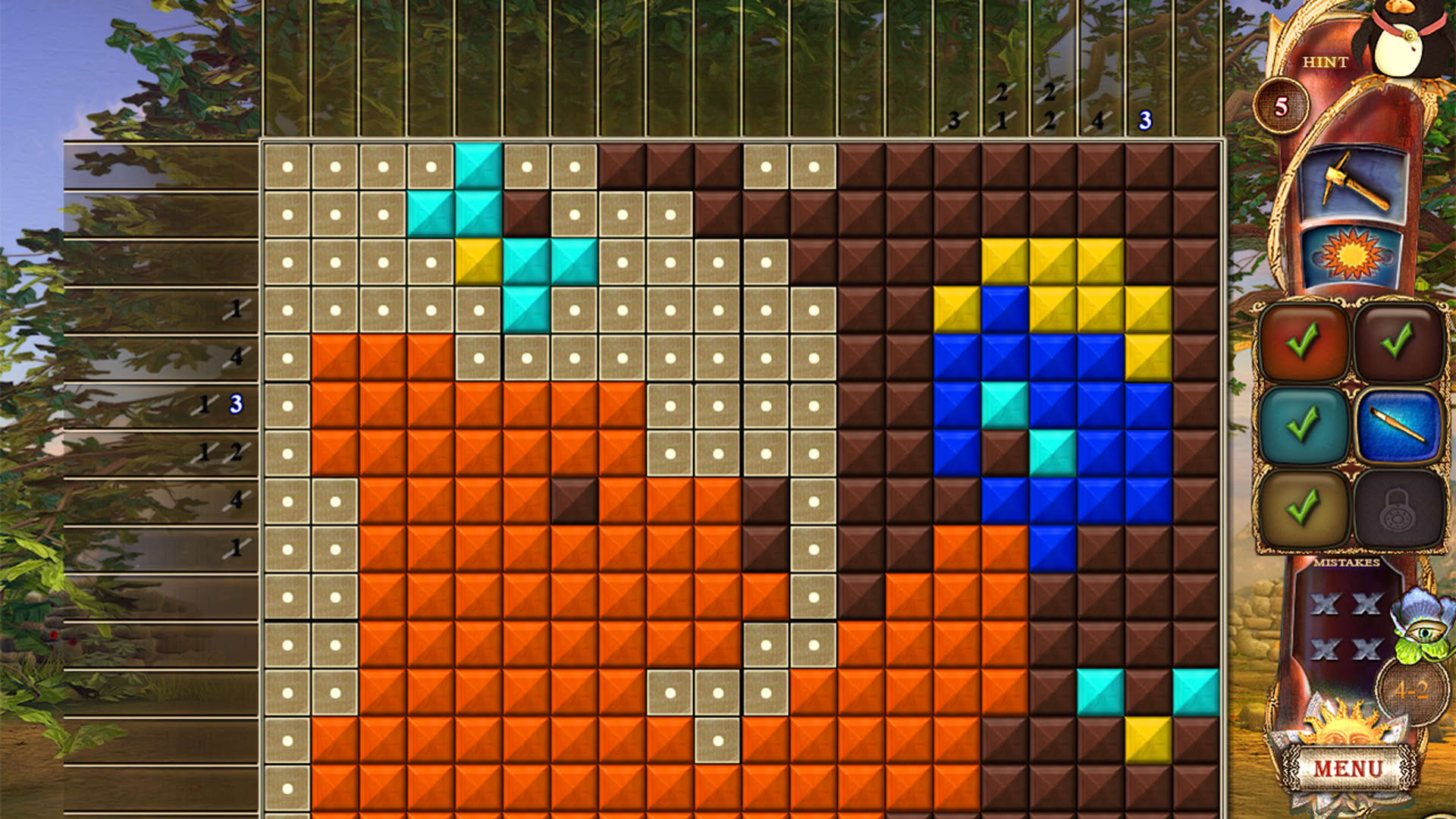 Screenshot for Fantasy Mosaics 19: Edge of the World