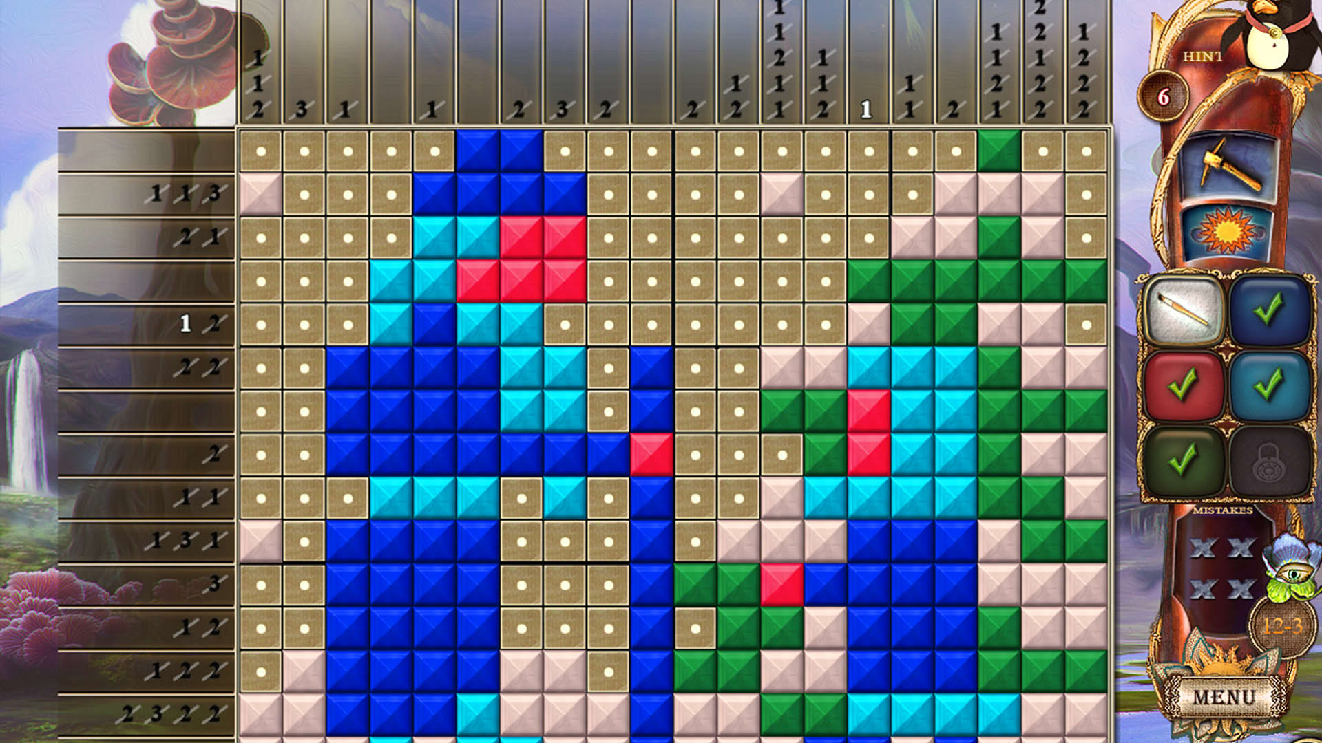 Screenshot for Fantasy Mosaics 19: Edge of the World